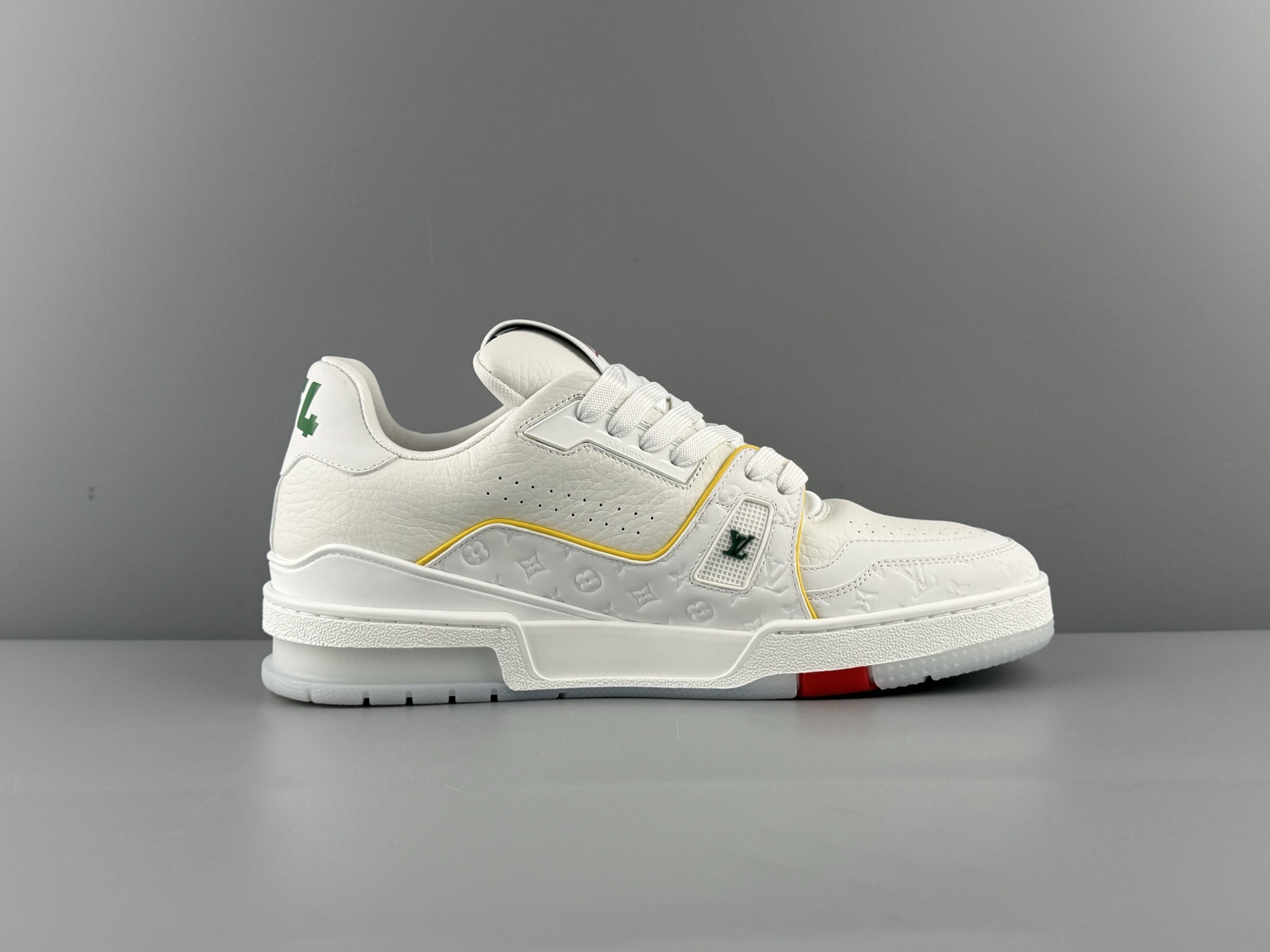 LV Trainer Yellow Cruise Limited Edition β 2025 latest version. Features brand-new embossing, new semi-insert midsole, made with top-grade materials, independent custom TPU mold with drip detailing. - Image 13