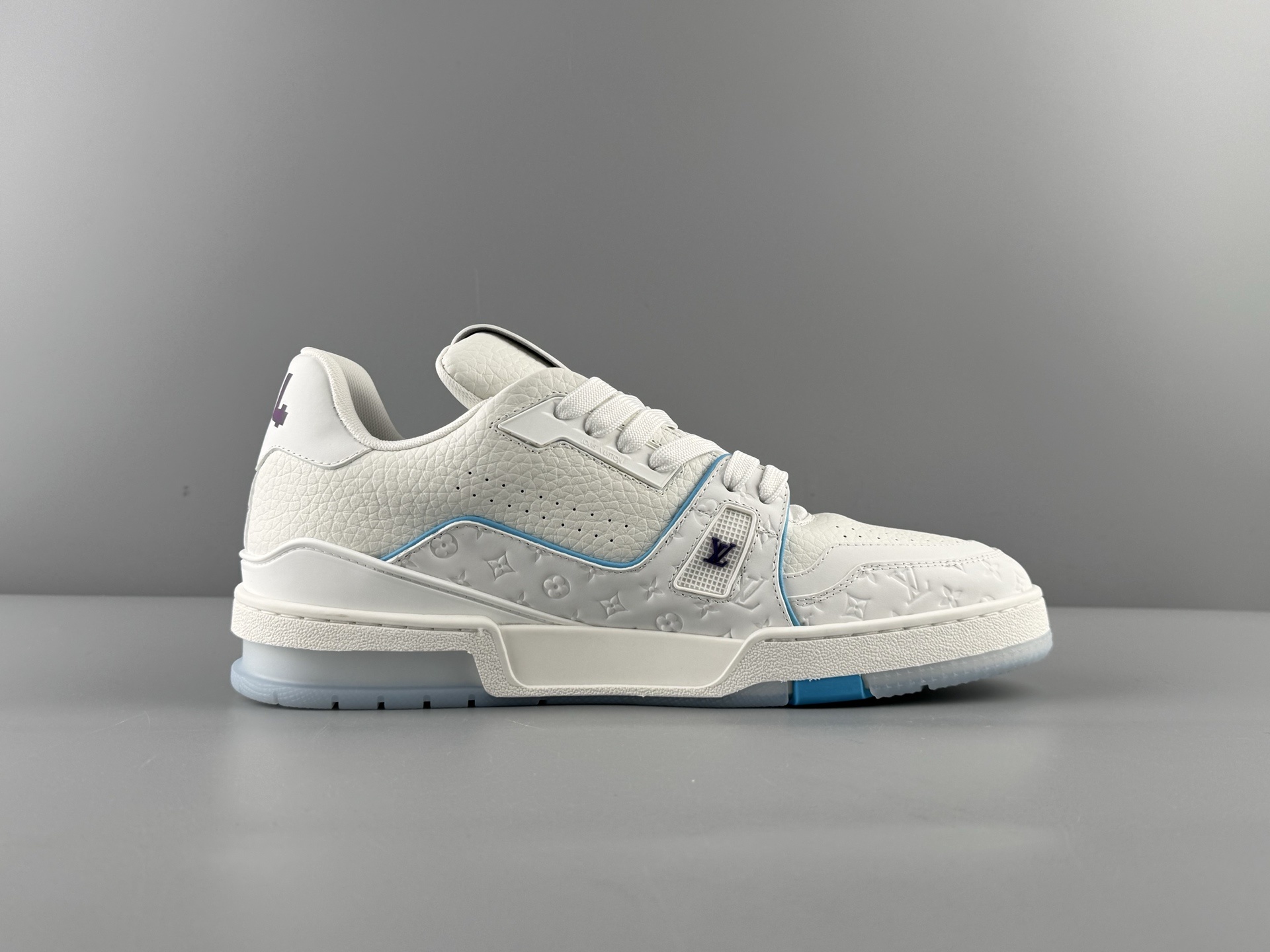 LV Trainer Blue Cruise Limited Edition β 2025 latest version. Features brand-new embossing, upgraded semi-insert midsole, made with premium materials. Independent custom TPU mold with drip finish. - Image 11