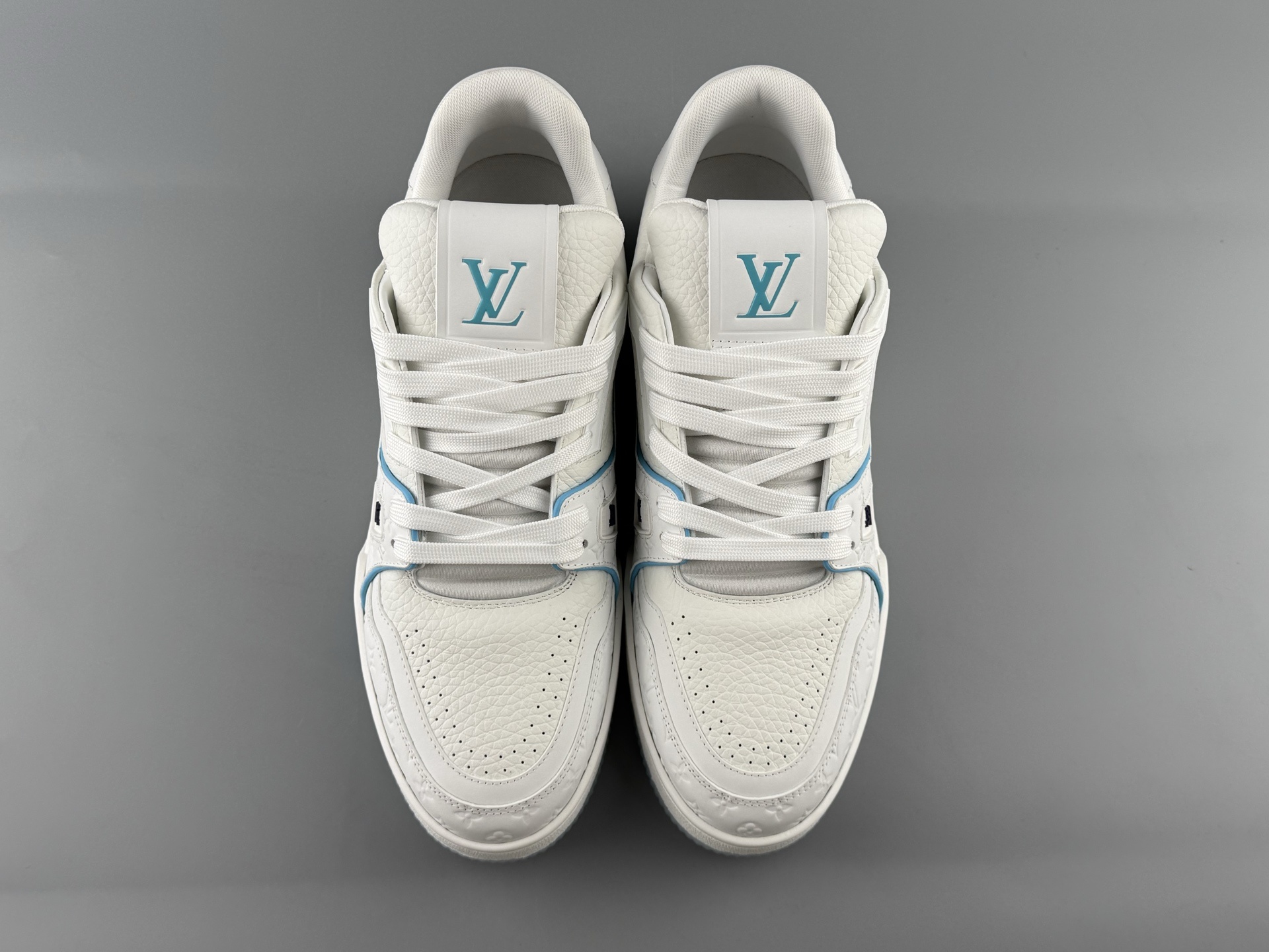 LV Trainer Blue Cruise Limited Edition β 2025 latest version. Features brand-new embossing, upgraded semi-insert midsole, made with premium materials. Independent custom TPU mold with drip finish. - Image 15
