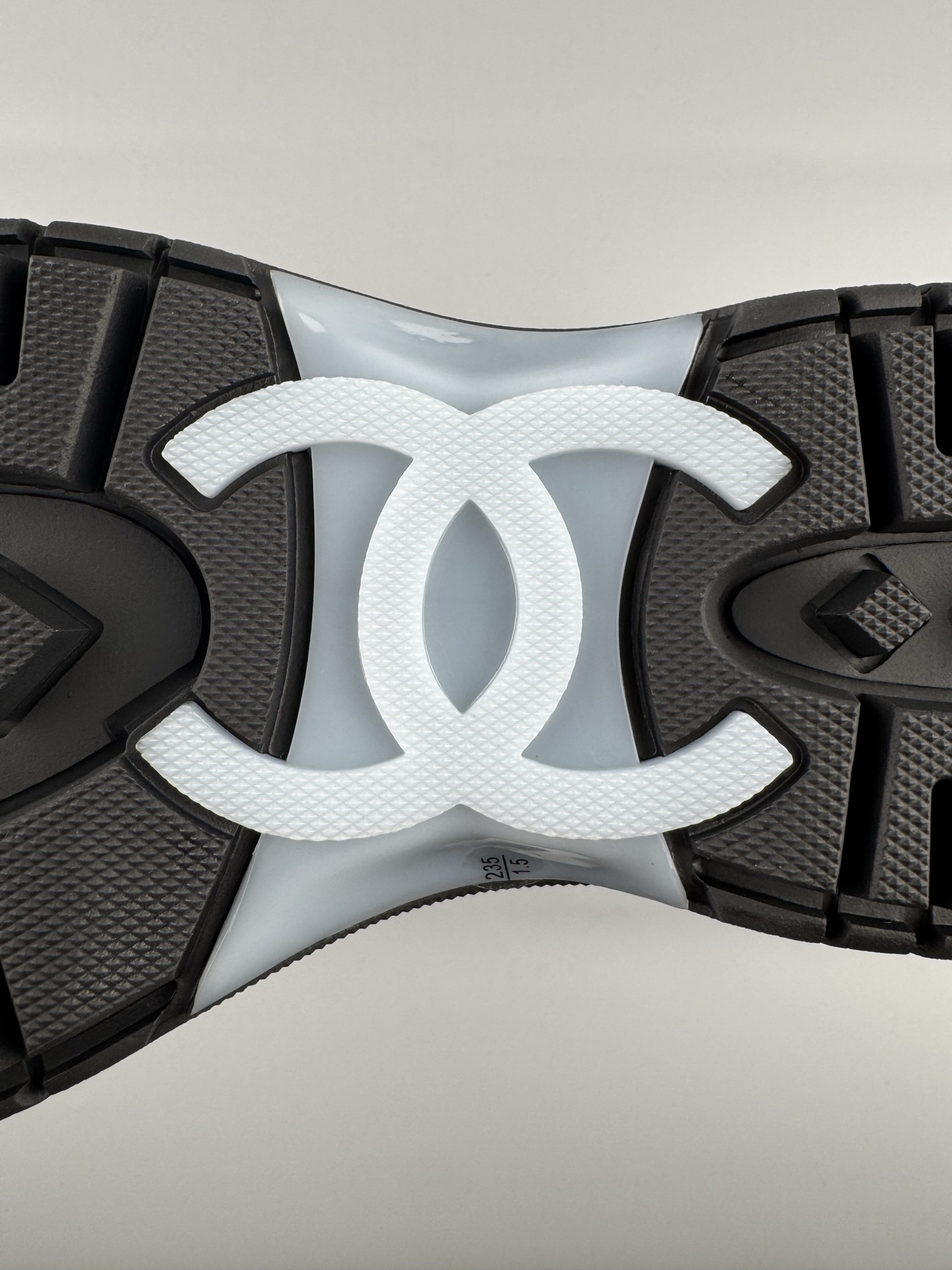 Chanel 25Cb Latest Teddy Panda Sneakers πΌ Patchwork design with contrasting quilted patterns Lace-up style with a chic British-inspired Chanel vibe Classic black and white color scheme - Image 3