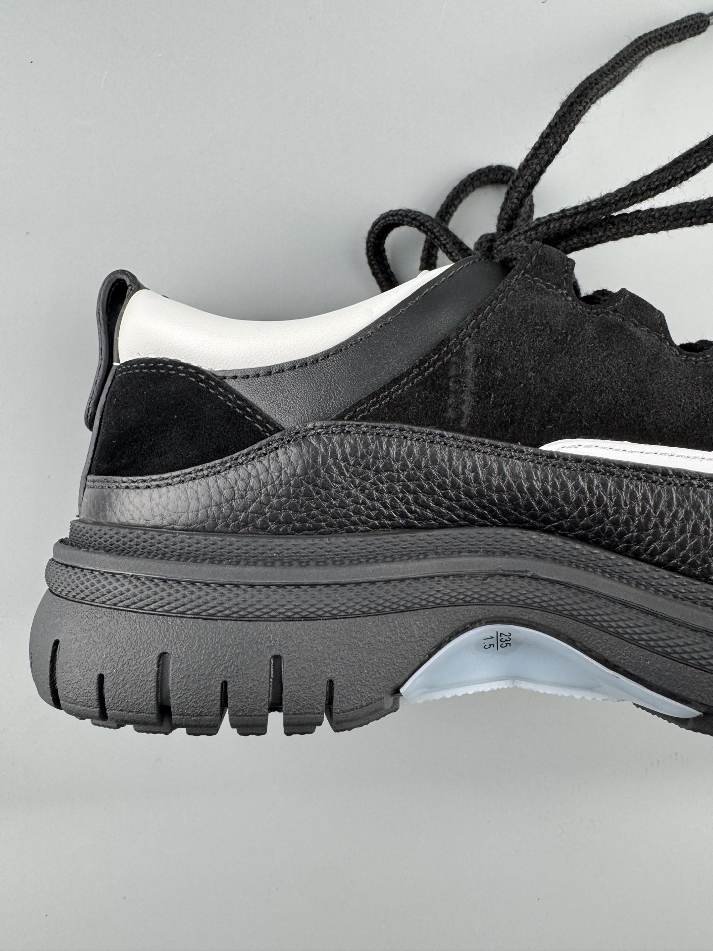 Chanel 25Cb Latest Teddy Panda Sneakers πΌ Patchwork design with contrasting quilted patterns Lace-up style with a chic British-inspired Chanel vibe Classic black and white color scheme - Image 5