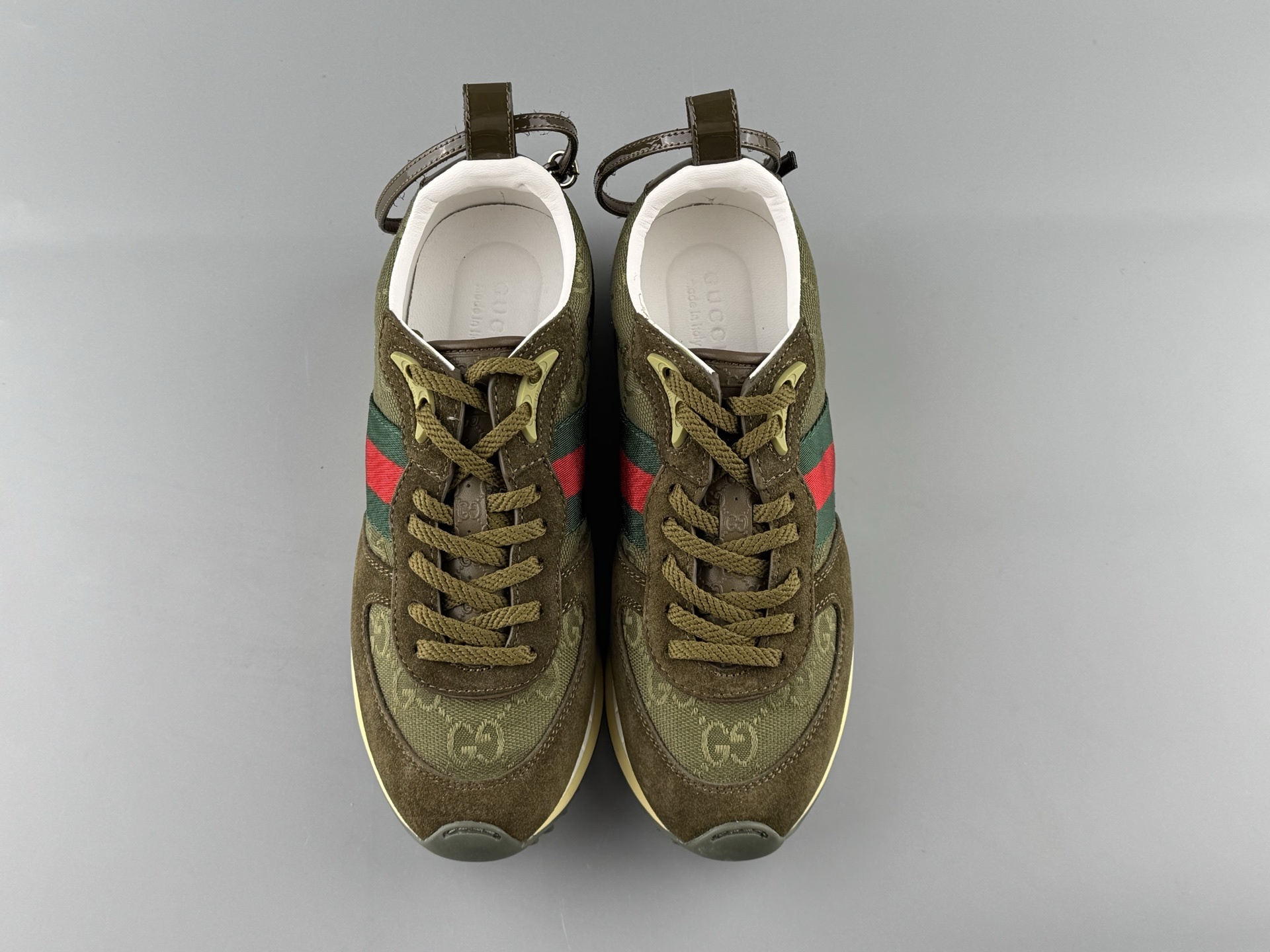 GUCCI Re-Motion Round-Toe Lace-Up Low-Top Casual Sneakers Unisex lifestyle design, stylish and comfortable for everyday wear. - Image 5