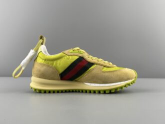 GUCCI Re-Motion Round-Toe Lace-Up Low-Top Casual Sneakers Women’s edition, designed for daily casual wear.