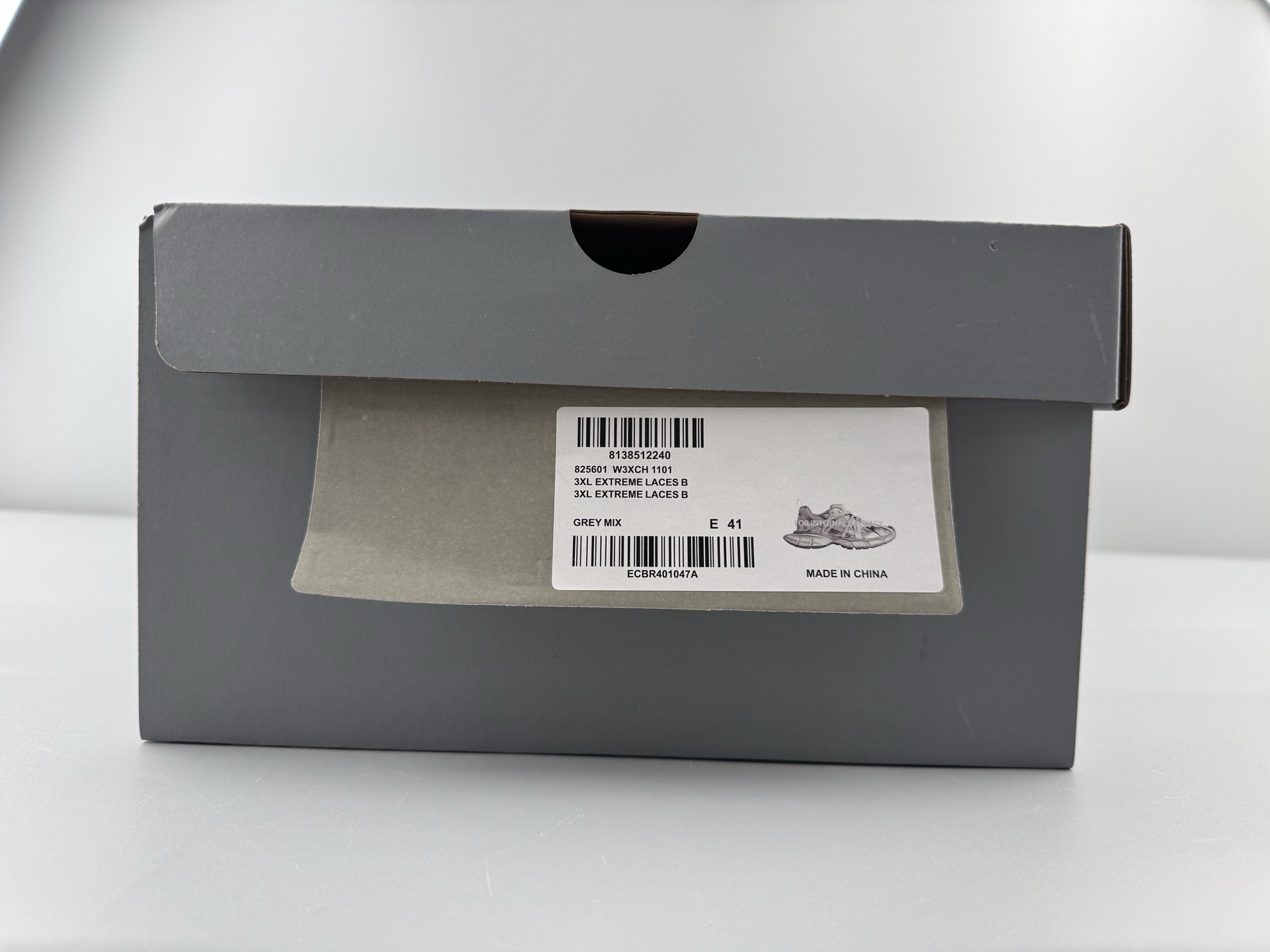 Balenciaga 3XL Dark Gray βB Buckle Lace-Upβ Sneaker XXXL β Paris Fashion House - Image 12