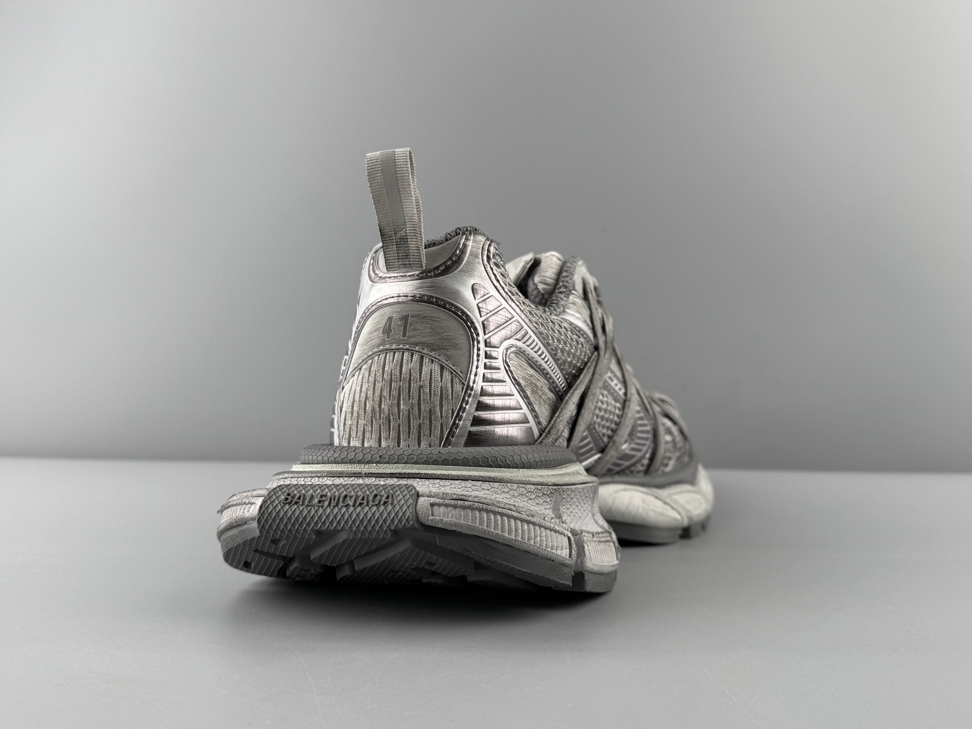 Balenciaga 3XL Dark Gray βB Buckle Lace-Upβ Sneaker XXXL β Paris Fashion House - Image 15