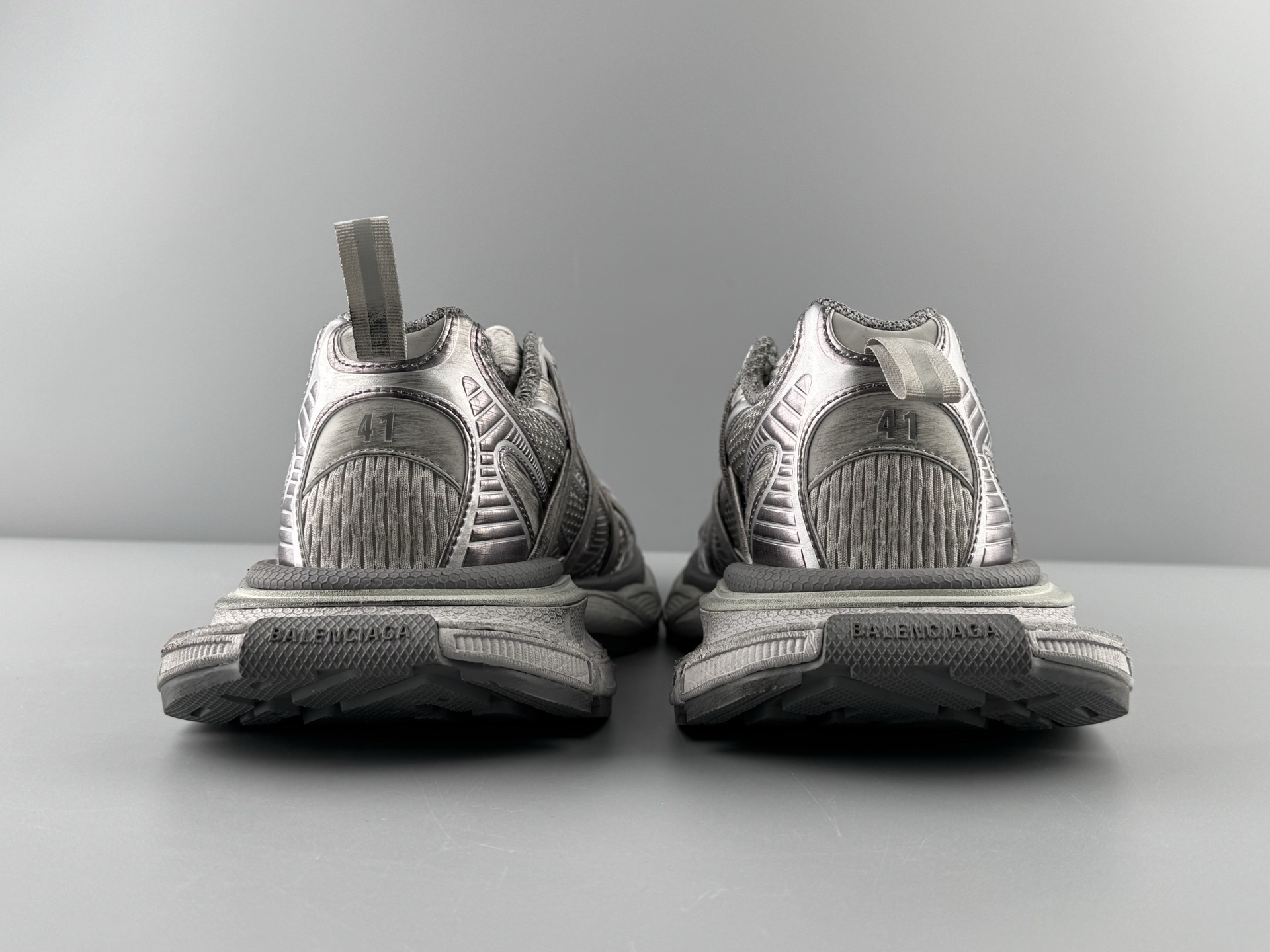 Balenciaga 3XL Dark Gray βB Buckle Lace-Upβ Sneaker XXXL β Paris Fashion House - Image 17