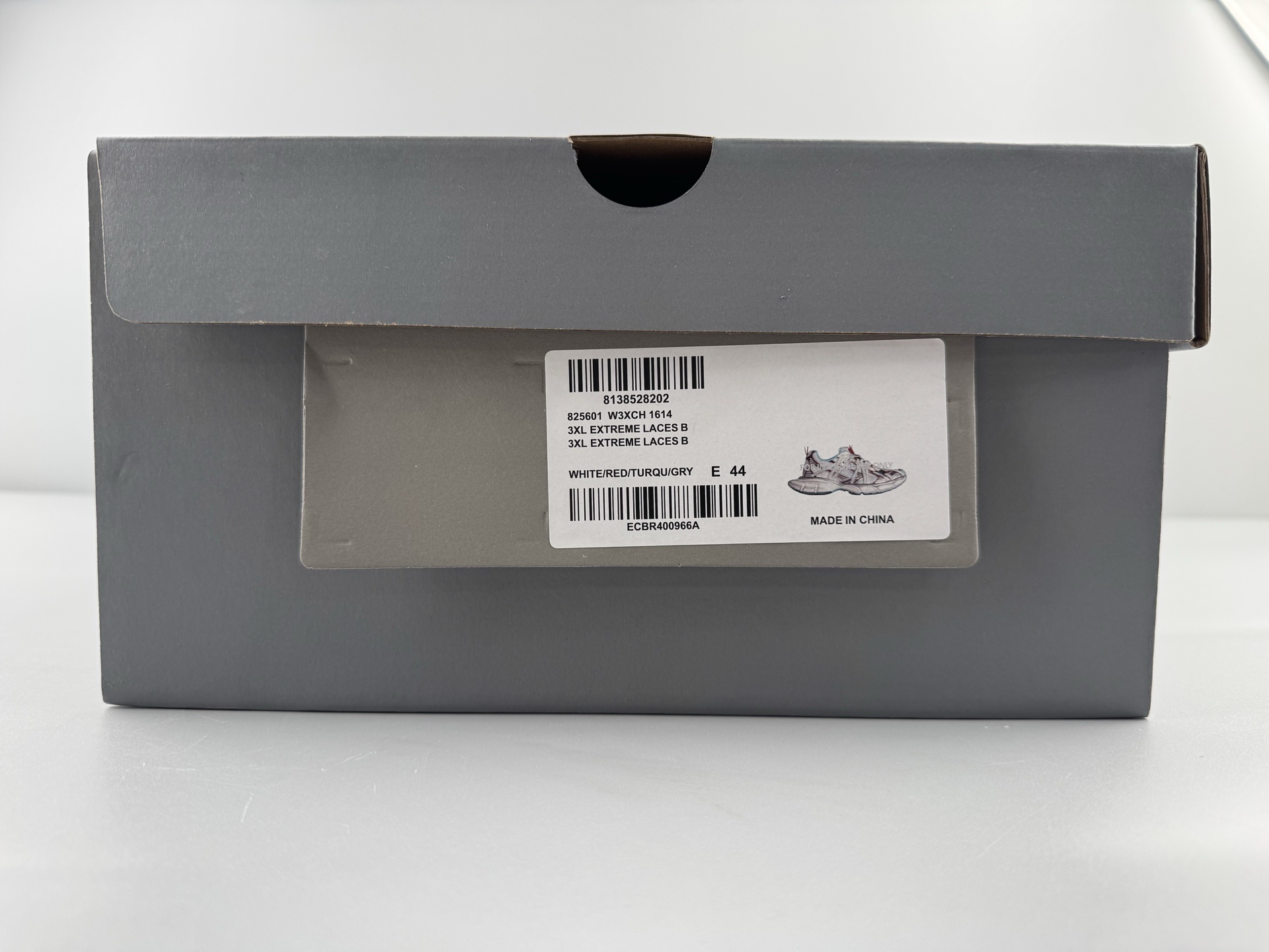 Balenciaga 3XL White & Red βB Buckle Lace-Upβ Sneaker XXXL β Paris Fashion House - Image 12