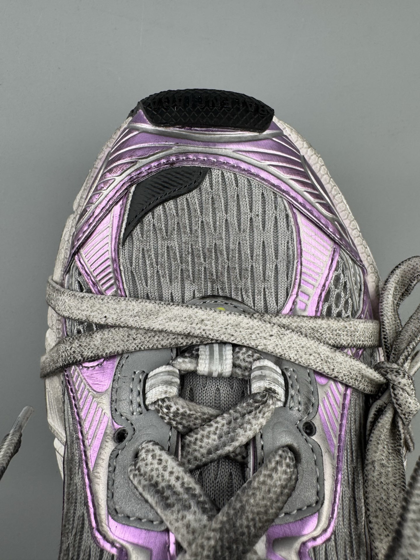 Balenciaga 3XL White & Purple Women’s Sneaker XXXL Premium quality from original factory molds. Made with authentic mesh and microfiber materials identical to the official source — ensuring perfect structure and texture. - Image 11