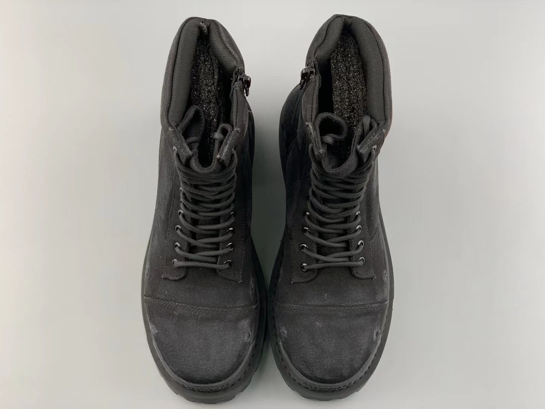 Balenciaga Strike Embroidered Black Men’s Boots Crafted with original factory production techniques Premium materials and precise embroidery details - Image 4