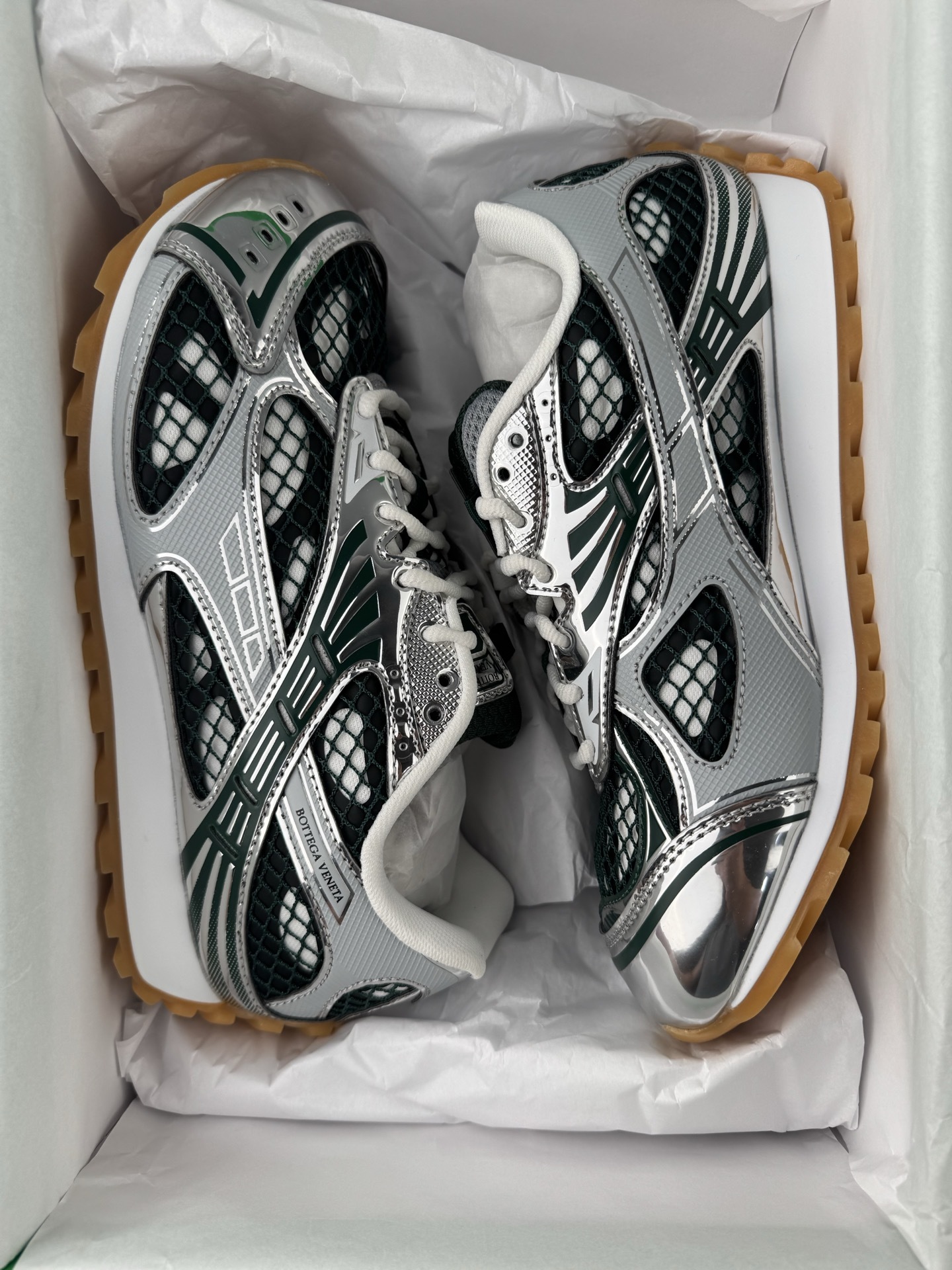 Bottega Veneta Orbit Sneakers Developed 1:1 from the original design, currently the best version on the market Material: Premium woven fabric - Image 2