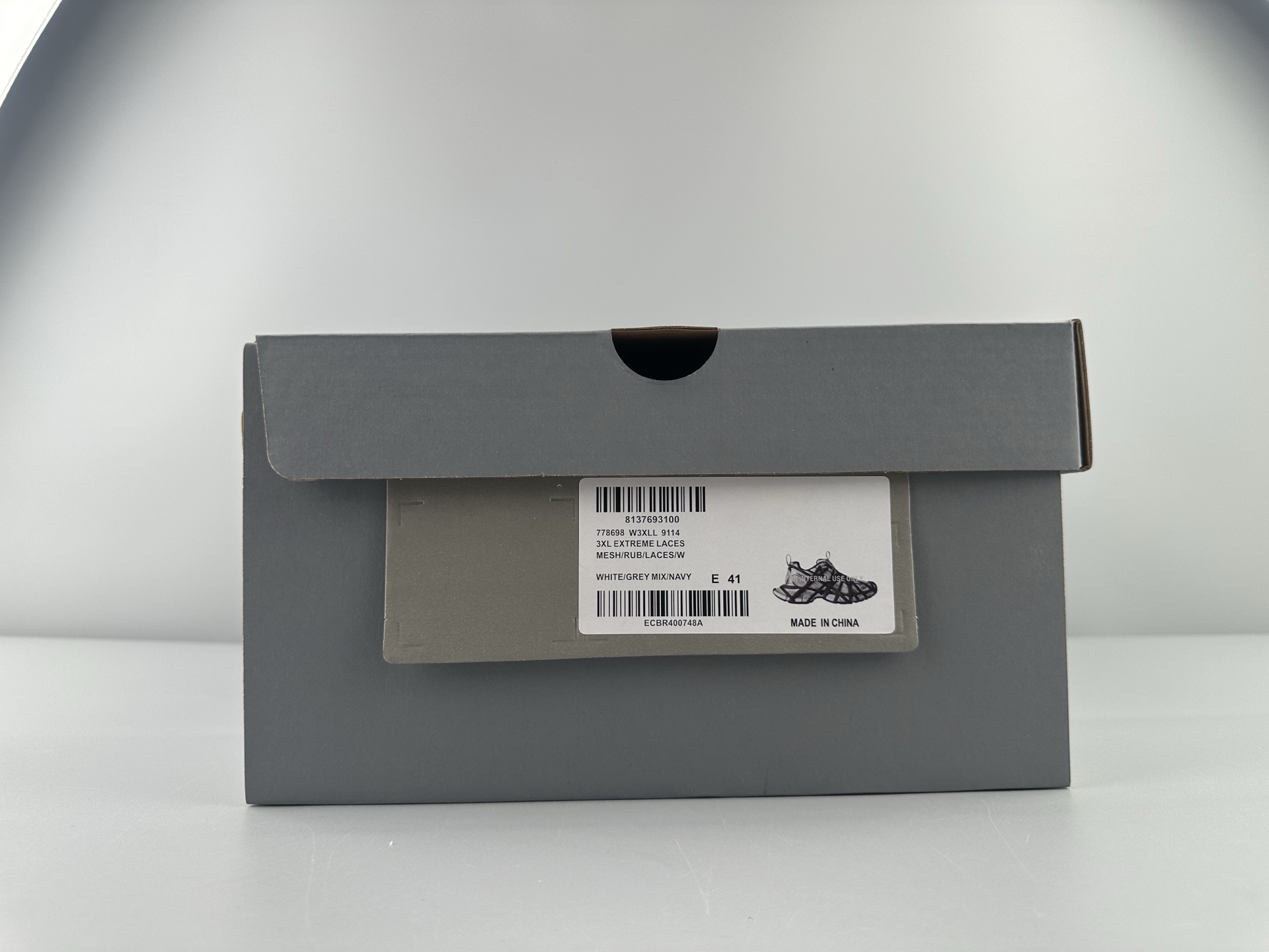 Balenciaga 3XL Silver-Pink Lace-Up Sneaker XXXL β Paris Fashion House - Image 11