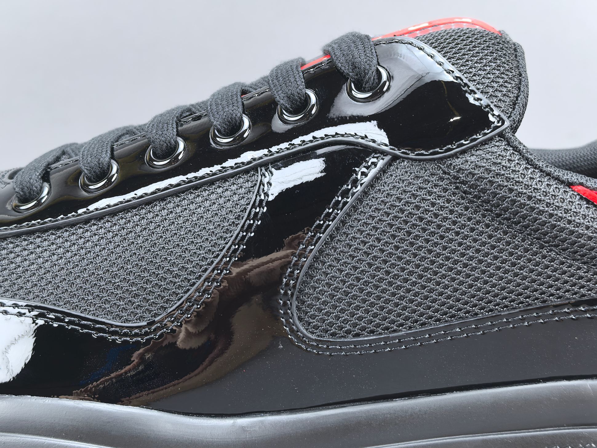PRADA America’s Cup Sneakers Style: Round-toe, lace-up, low-top sports sneakers Premium original version with high-end craftsmanship - Image 7