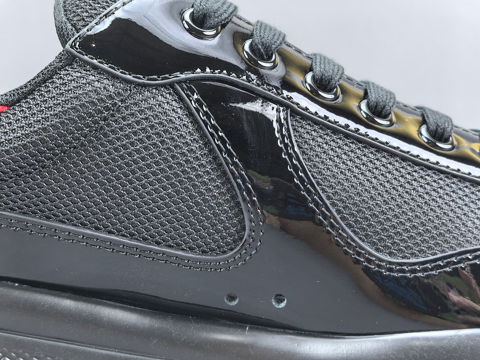 PRADA America’s Cup Sneakers Style: Round-toe, lace-up, low-top sports sneakers Premium original version with high-end craftsmanship - Image 9