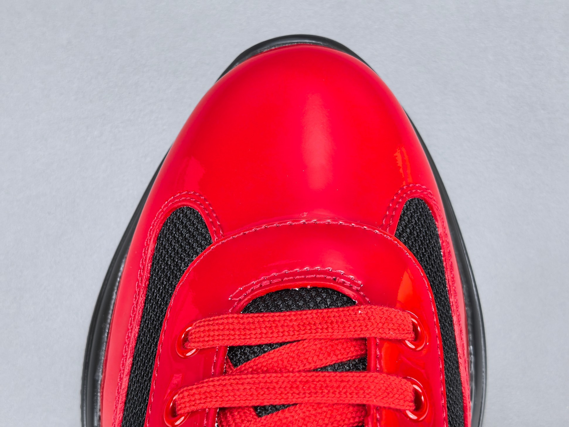 PRADA America’s Cup Sneakers Style: Round-toe, lace-up, low-top sports sneakers High-end original version Upper: Imported Flyknit fabric combined with patent leather - Image 3