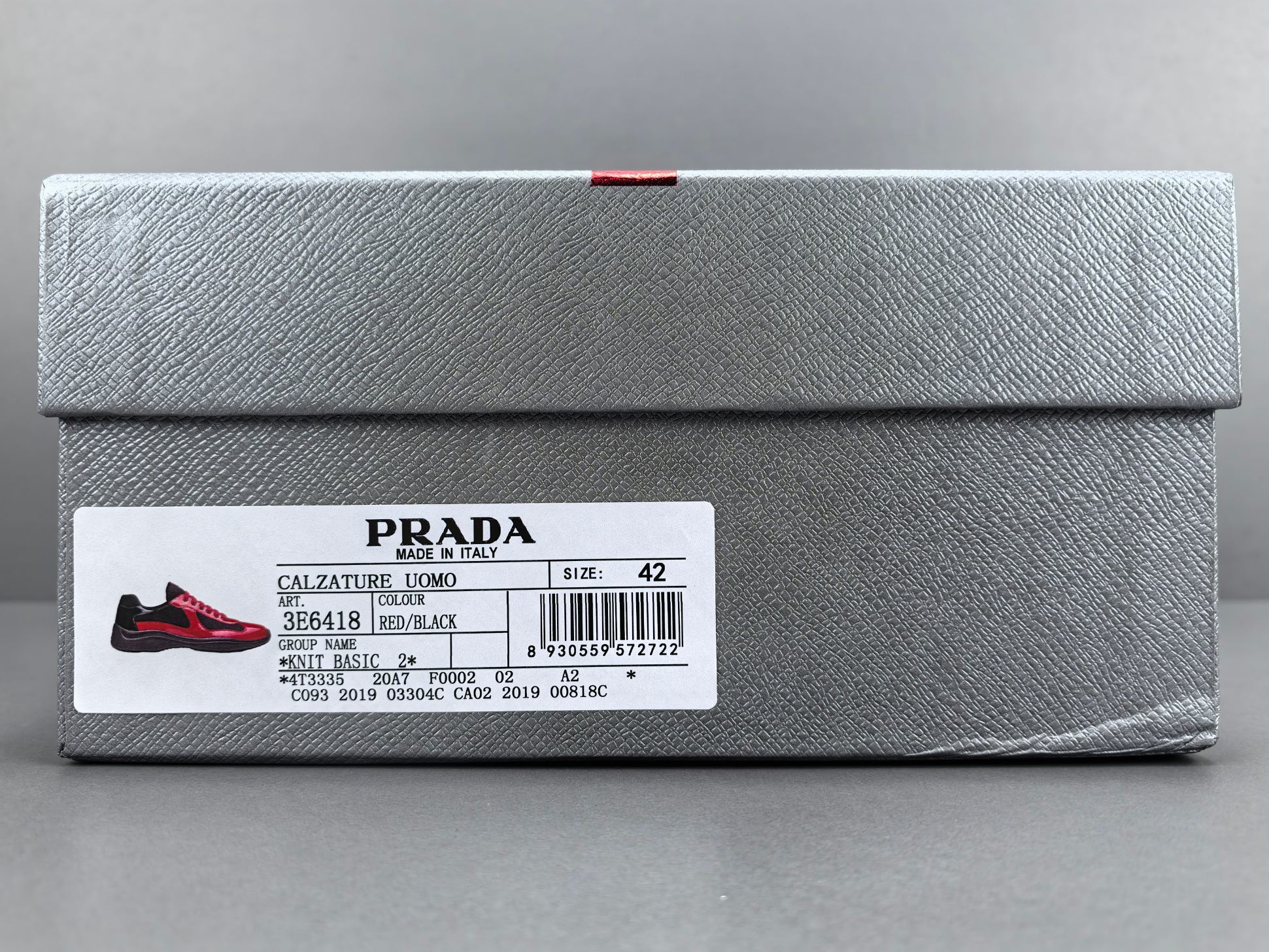 PRADA America’s Cup Sneakers Style: Round-toe, lace-up, low-top sports sneakers High-end original version Upper: Imported Flyknit fabric combined with patent leather - Image 15