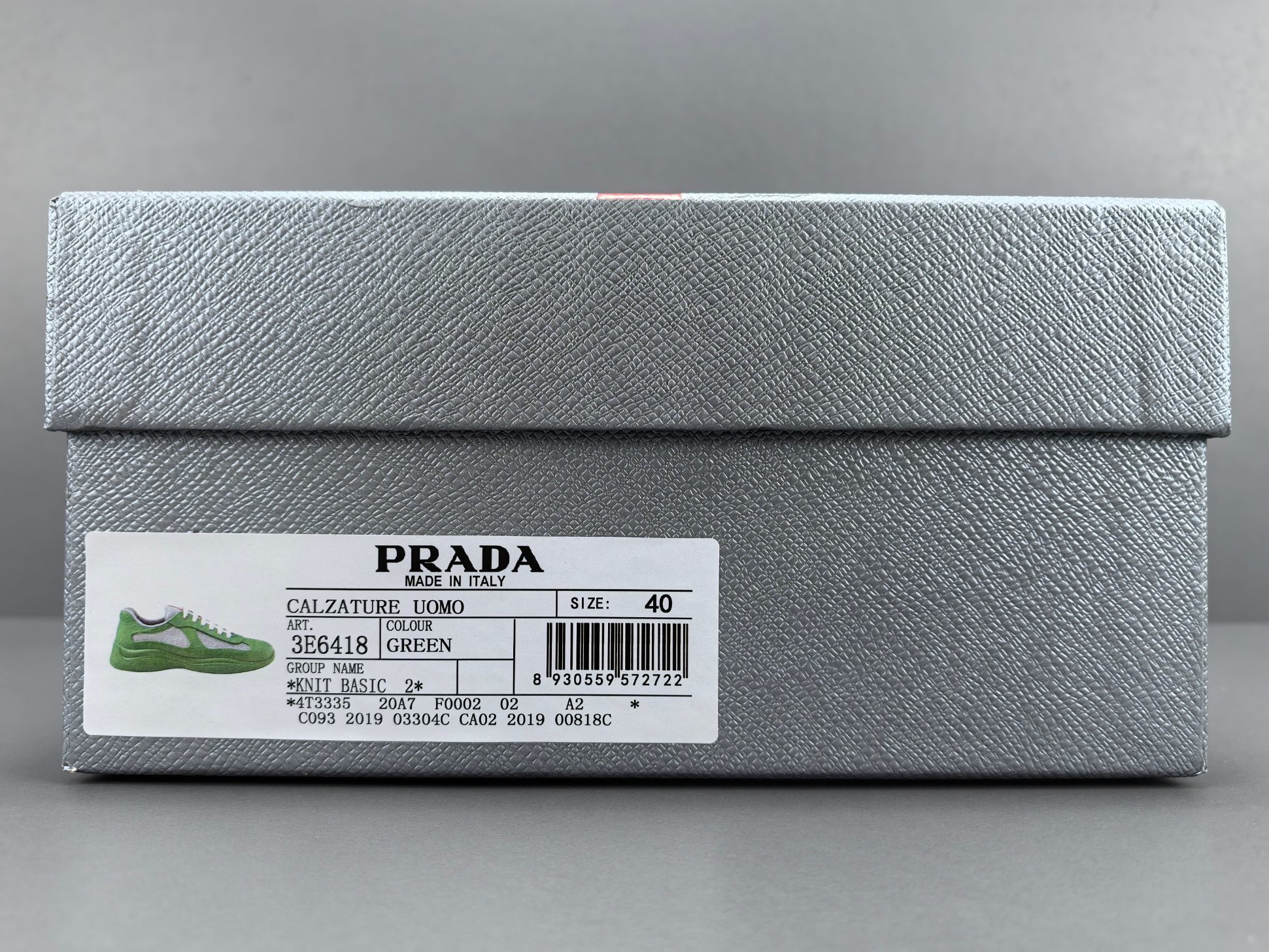 PRADA America’s Cup Sneakers Style: Round-toe, lace-up, low-top sports sneakers High-end original version Upper: Imported Flyknit fabric combined with patent leather - Image 14