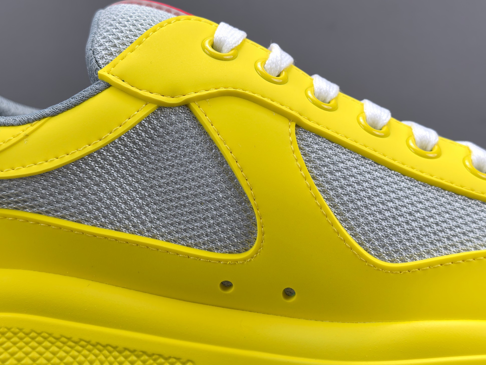 PRADA America’s Cup Sneakers Round-toe, lace-up, low-top sports sneakers - Image 8