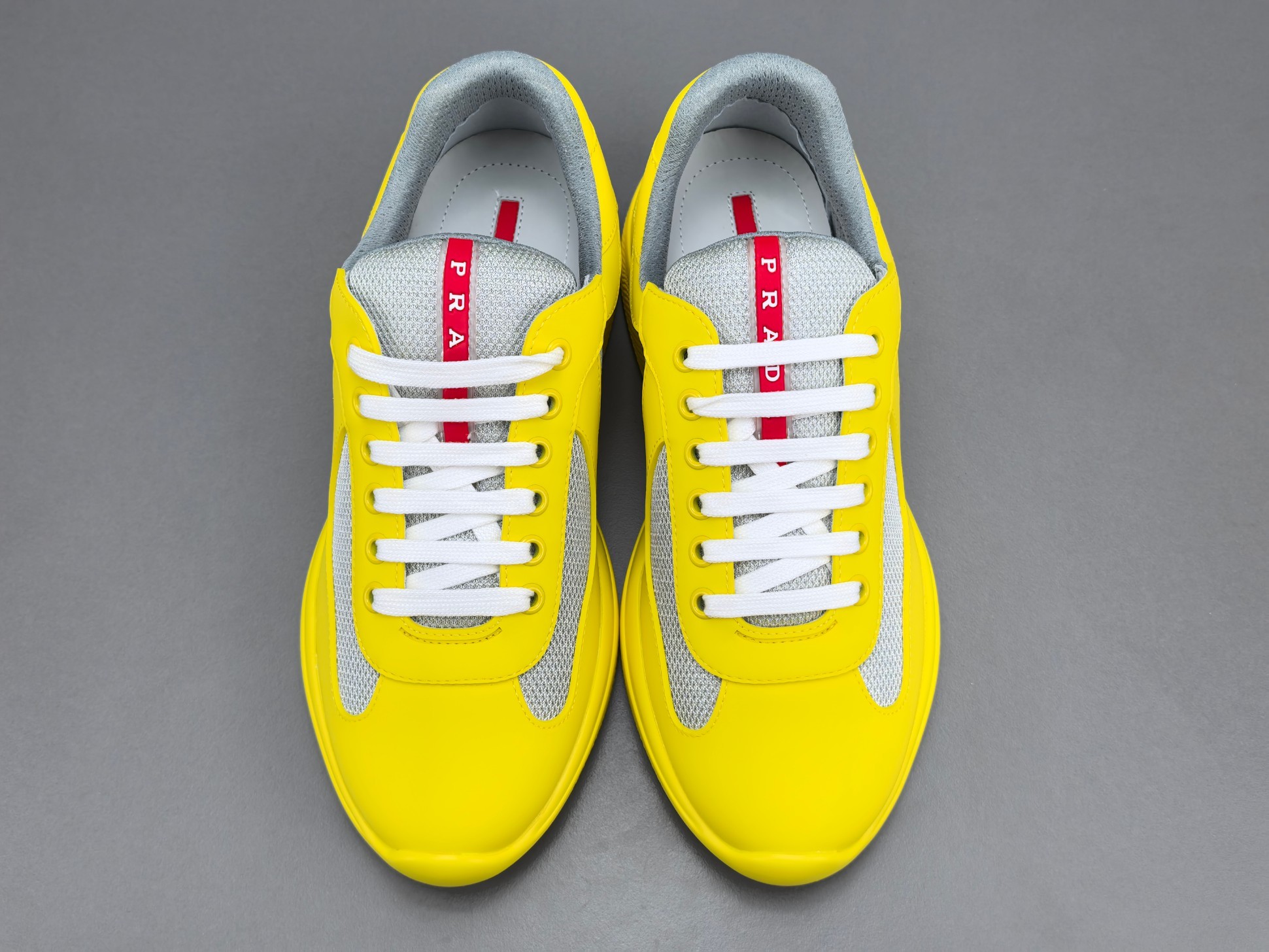 PRADA America’s Cup Sneakers Round-toe, lace-up, low-top sports sneakers - Image 14