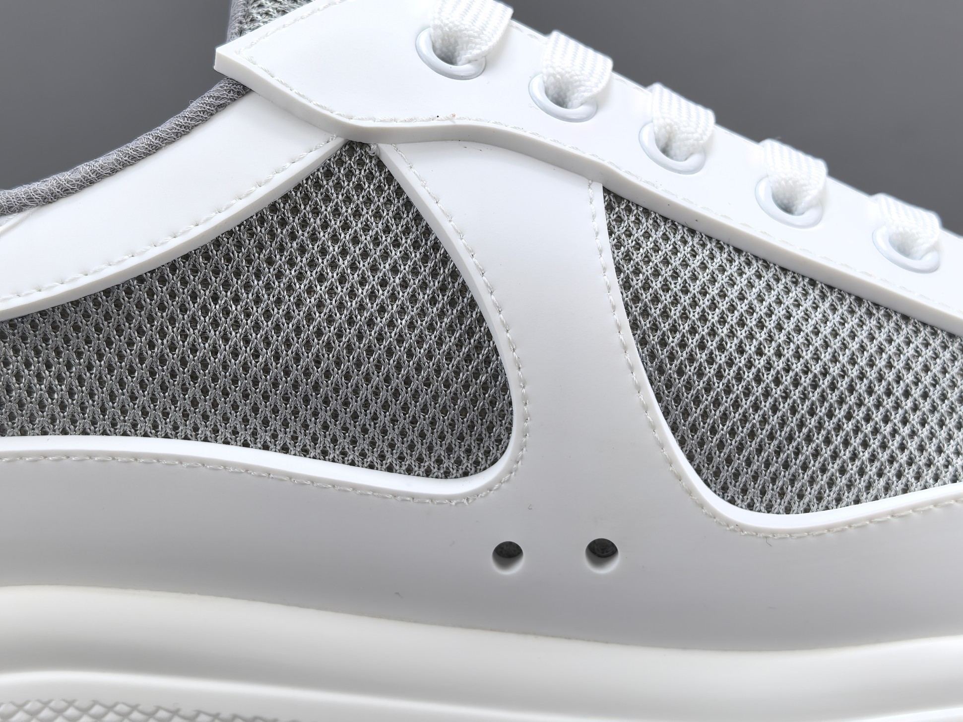 PRADA America’s Cup Sneakers Round-toe, lace-up, low-top sports sneakers - Image 6