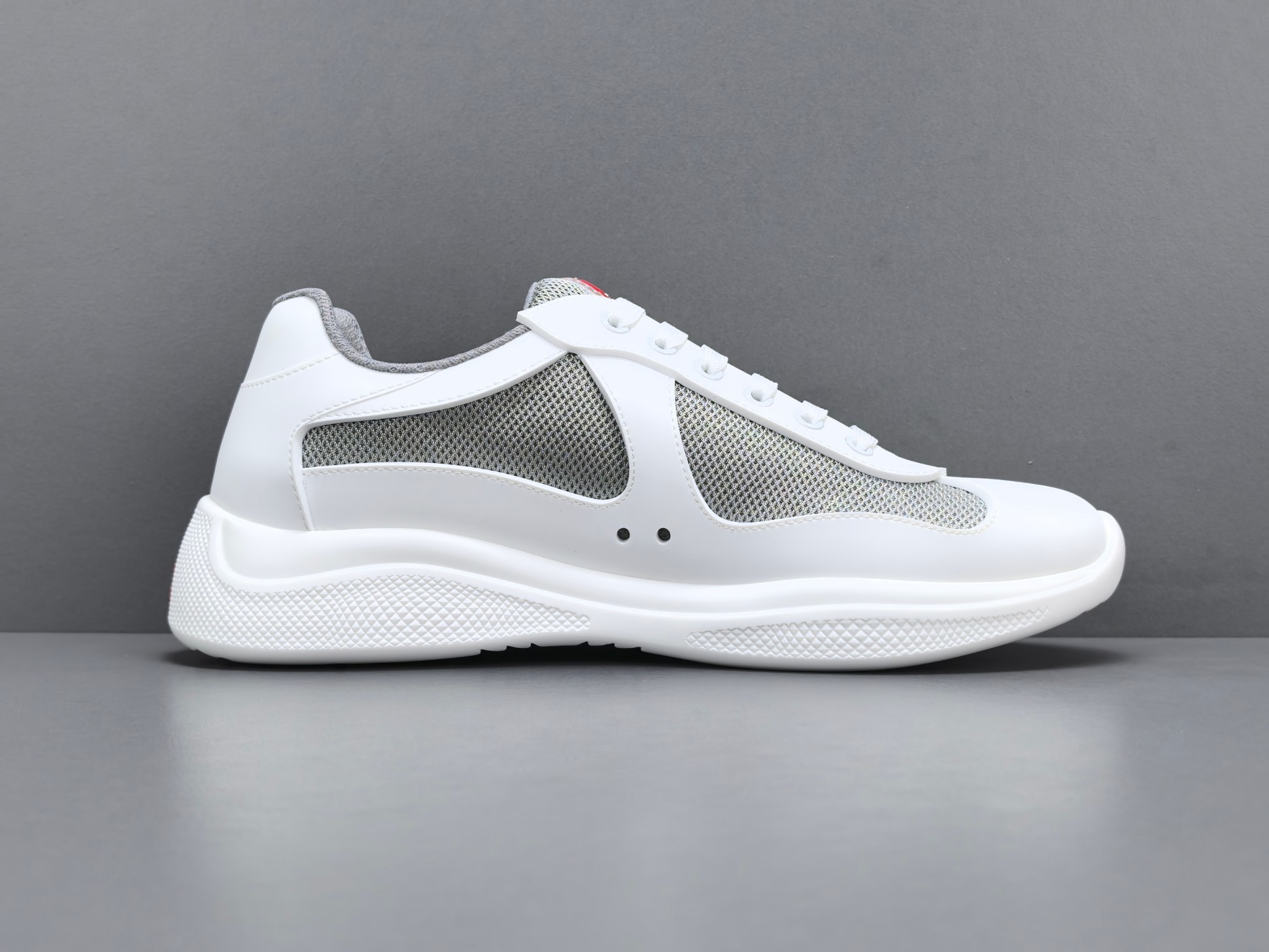 PRADA America’s Cup Sneakers Round-toe, lace-up, low-top sports sneakers