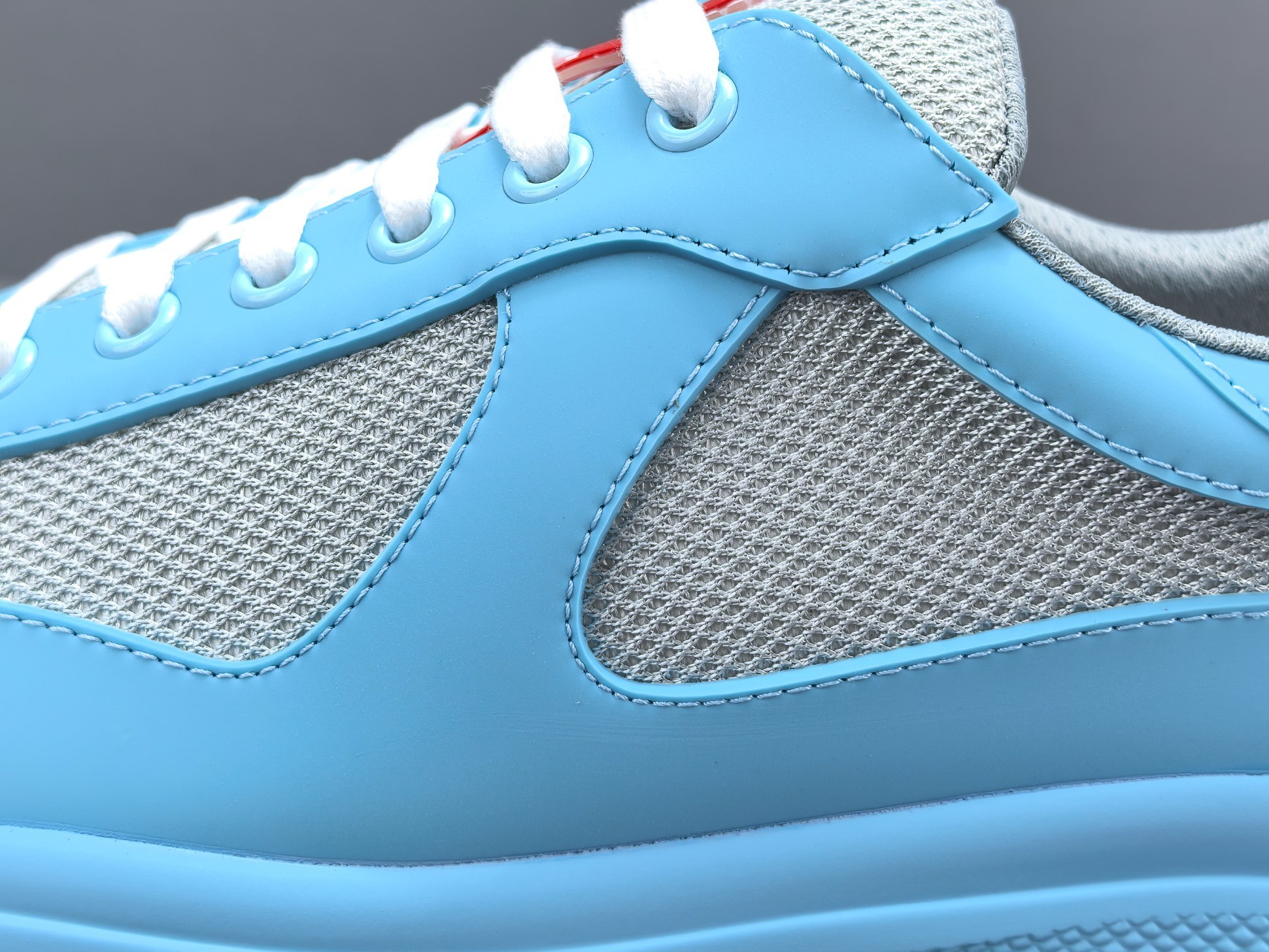 PRADA America’s Cup Sneakers Round-toe, lace-up, low-top sports sneakers - Image 4