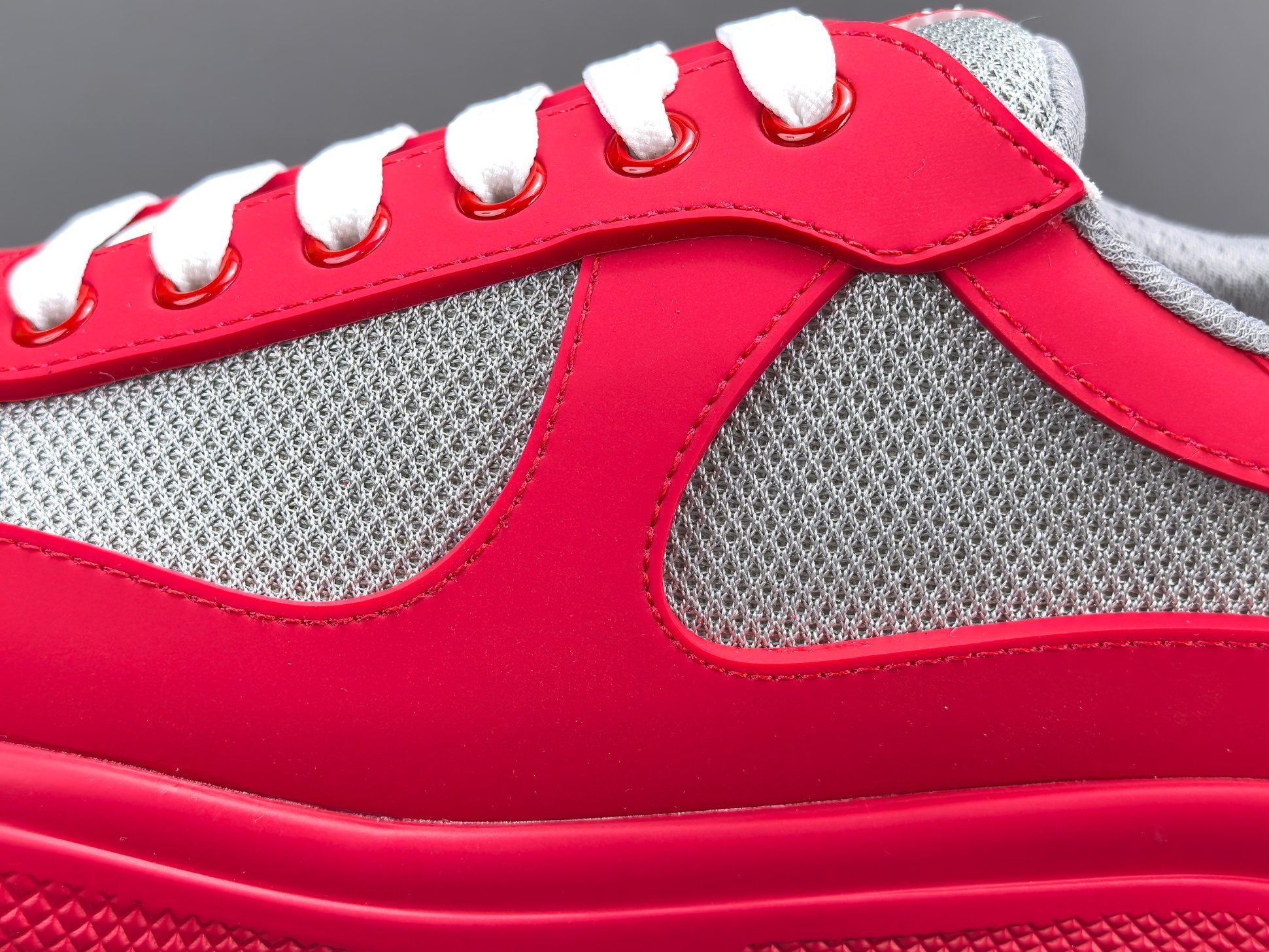 PRADA America’s Cup Sneakers Round-toe, lace-up, low-top sports sneakers - Image 5