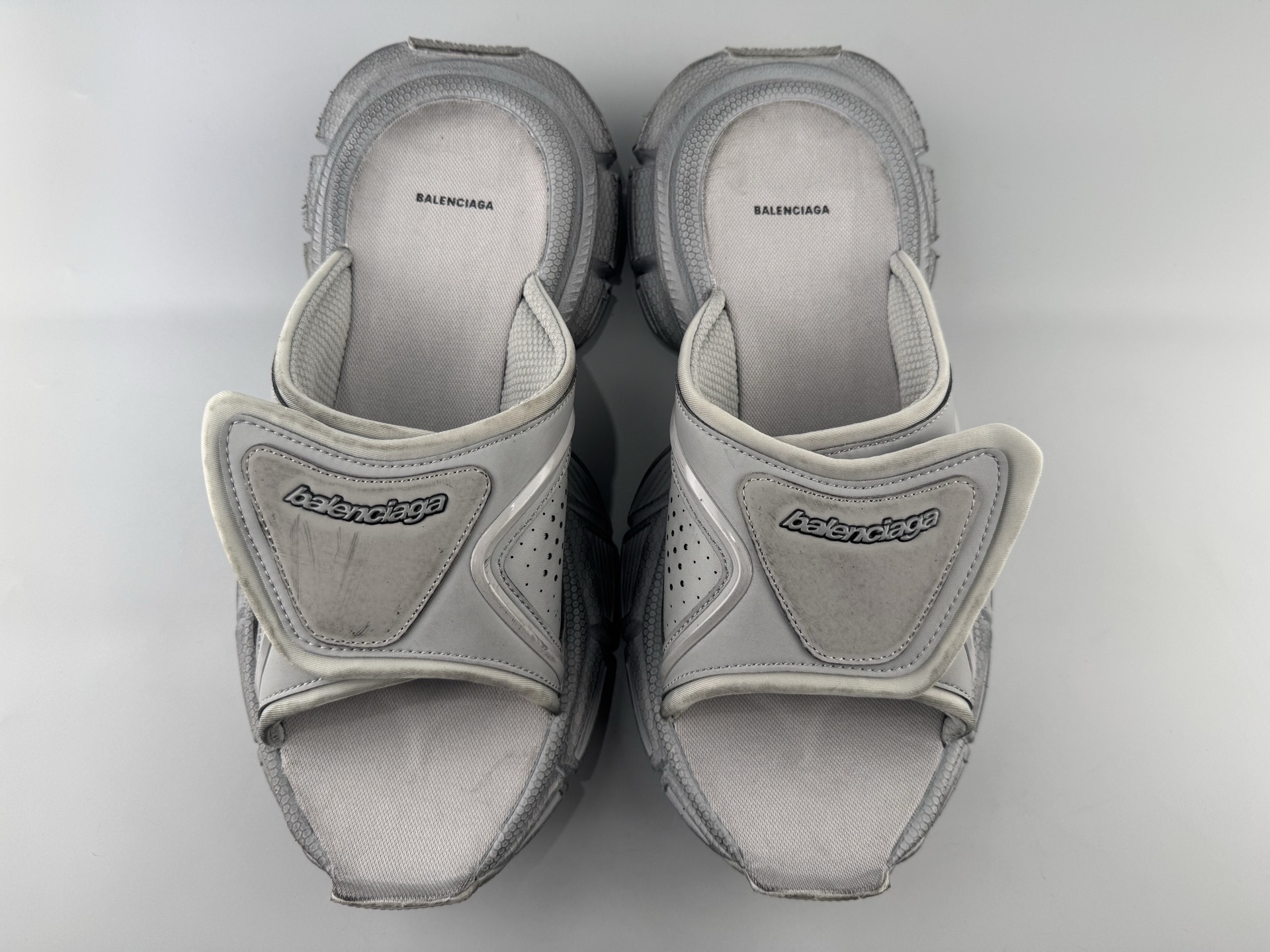 Balenciaga 3XL Slides Color: Gray Premium original factory materials Independently developed private outsole mold - Image 24