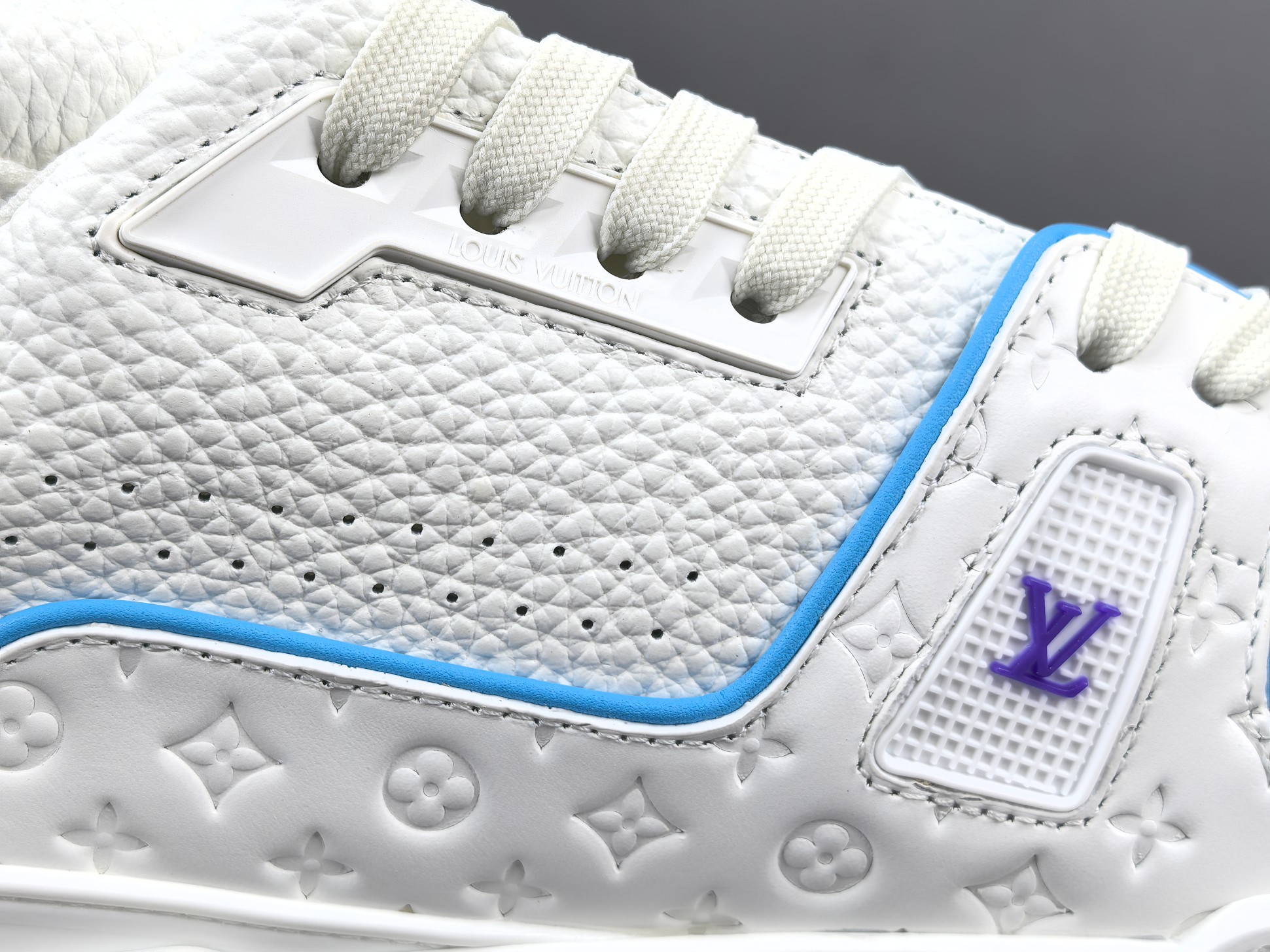 LV Trainer 2025 Cruise 🛳️ Limited Edition Designed by Virgil Abloh, this exclusive edition draws inspiration from vintage basketball sneakers, reinterpreting them through Louis Vuitton’s signature luxury craftsmanship. - Image 4
