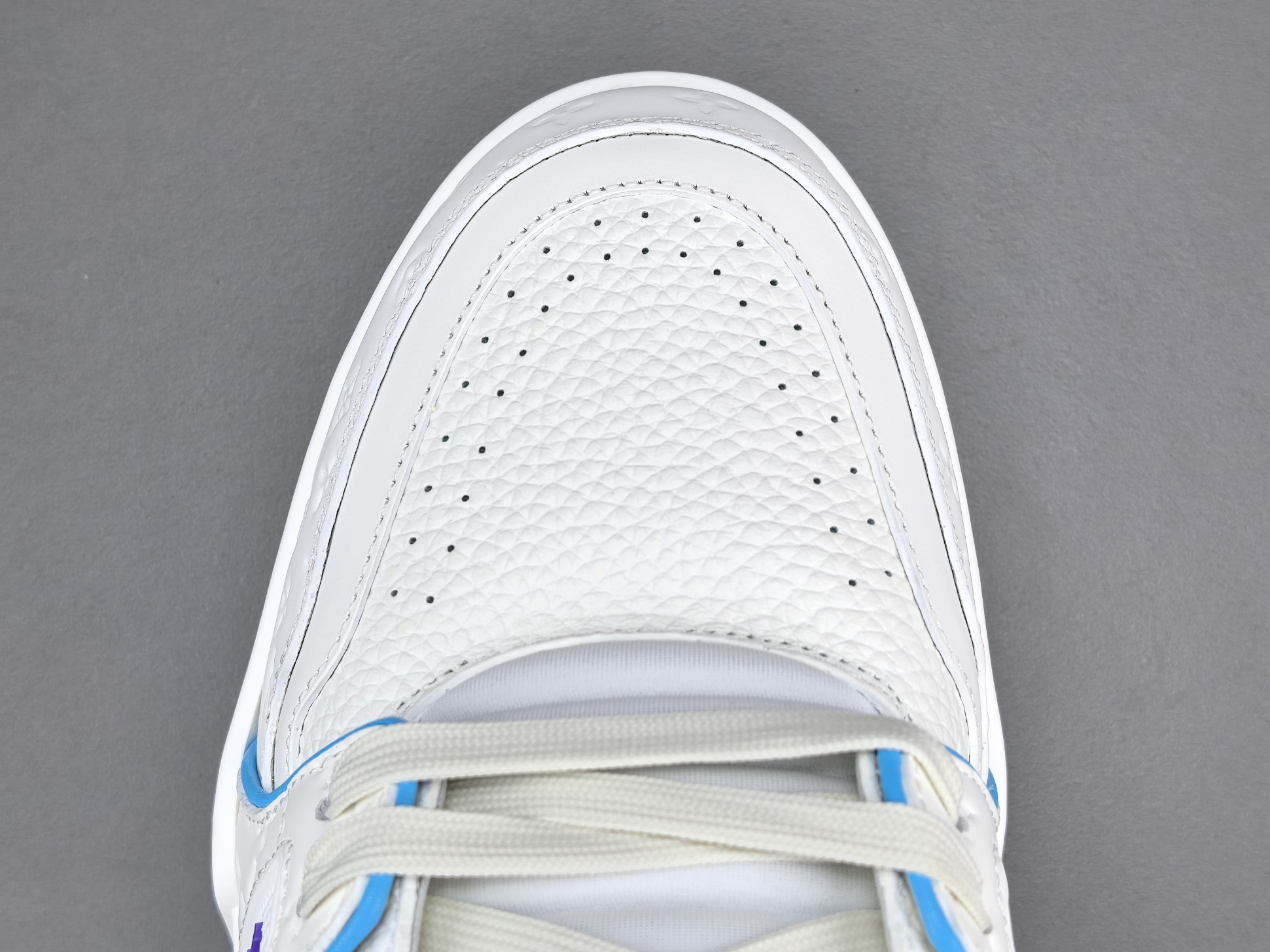LV Trainer 2025 Cruise 🛳️ Limited Edition Designed by Virgil Abloh, this exclusive edition draws inspiration from vintage basketball sneakers, reinterpreting them through Louis Vuitton’s signature luxury craftsmanship. - Image 9