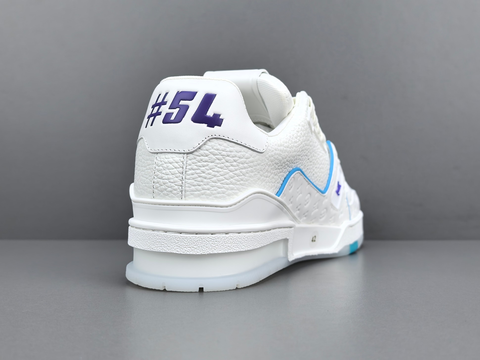 LV Trainer 2025 Cruise 🛳️ Limited Edition Designed by Virgil Abloh, this exclusive edition draws inspiration from vintage basketball sneakers, reinterpreting them through Louis Vuitton’s signature luxury craftsmanship. - Image 11