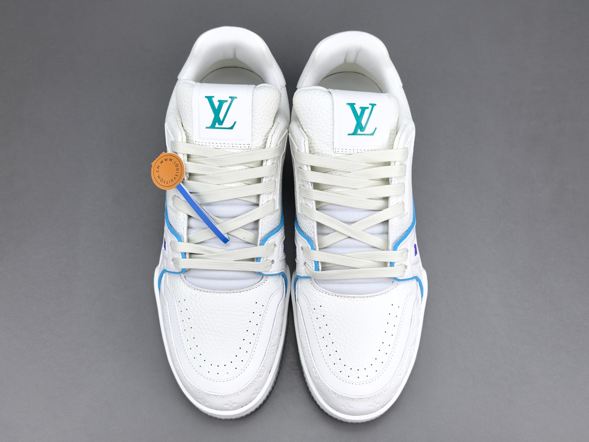 LV Trainer 2025 Cruise 🛳️ Limited Edition Designed by Virgil Abloh, this exclusive edition draws inspiration from vintage basketball sneakers, reinterpreting them through Louis Vuitton’s signature luxury craftsmanship. - Image 15