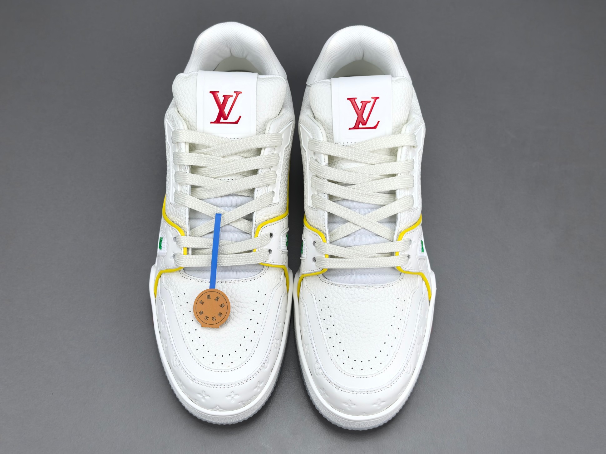 LV Trainer 2025 Cruise 🛳️ Limited Edition Designed by Virgil Abloh, this limited-edition LV Trainer takes inspiration from vintage basketball sneakers, merging classic sport style with Louis Vuitton’s signature luxury craftsmanship. - Image 13
