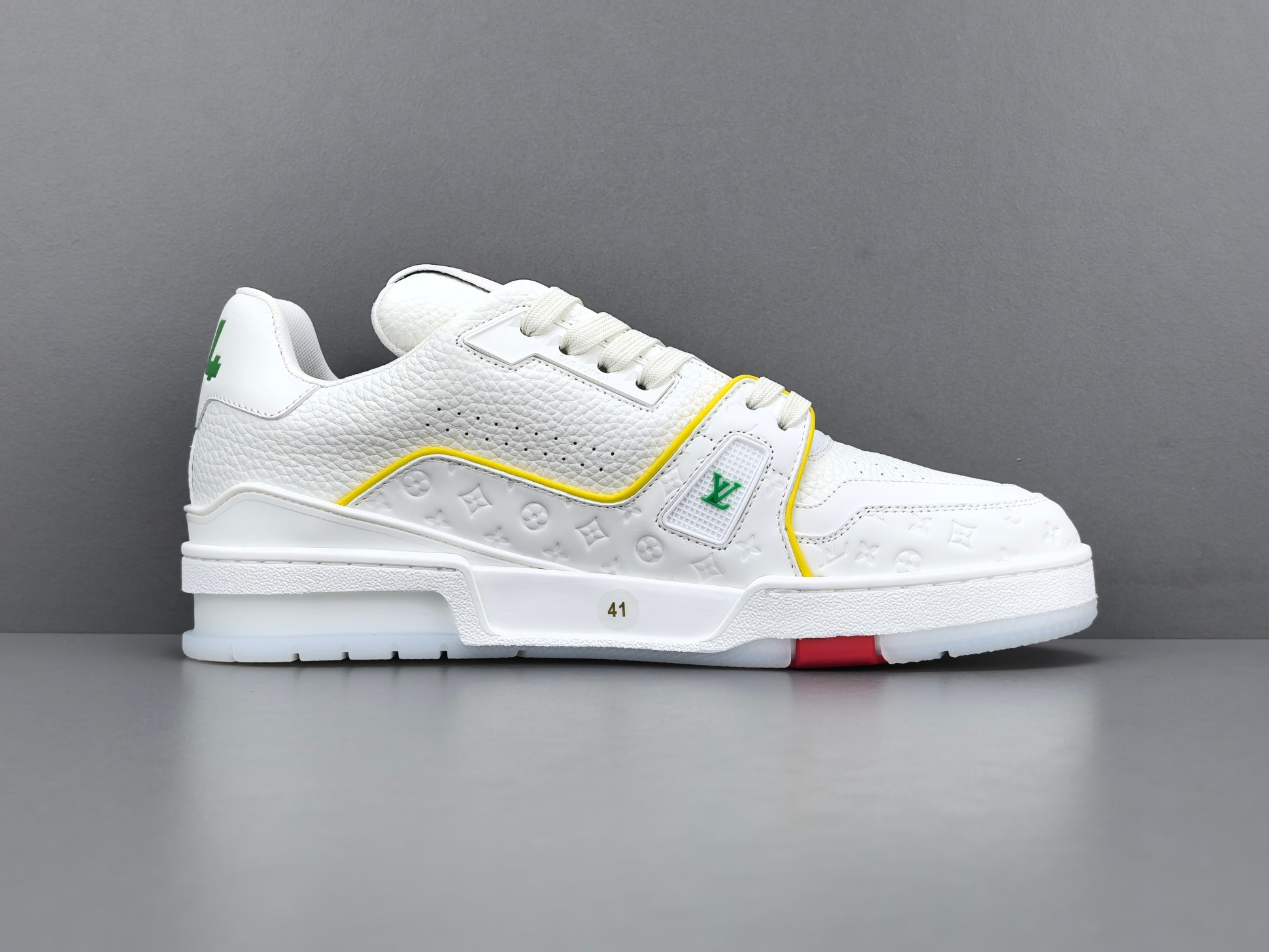 LV Trainer 2025 Cruise 🛳️ Limited Edition Designed by Virgil Abloh, this limited-edition LV Trainer takes inspiration from vintage basketball sneakers, merging classic sport style with Louis Vuitton’s signature luxury craftsmanship. - Image 14