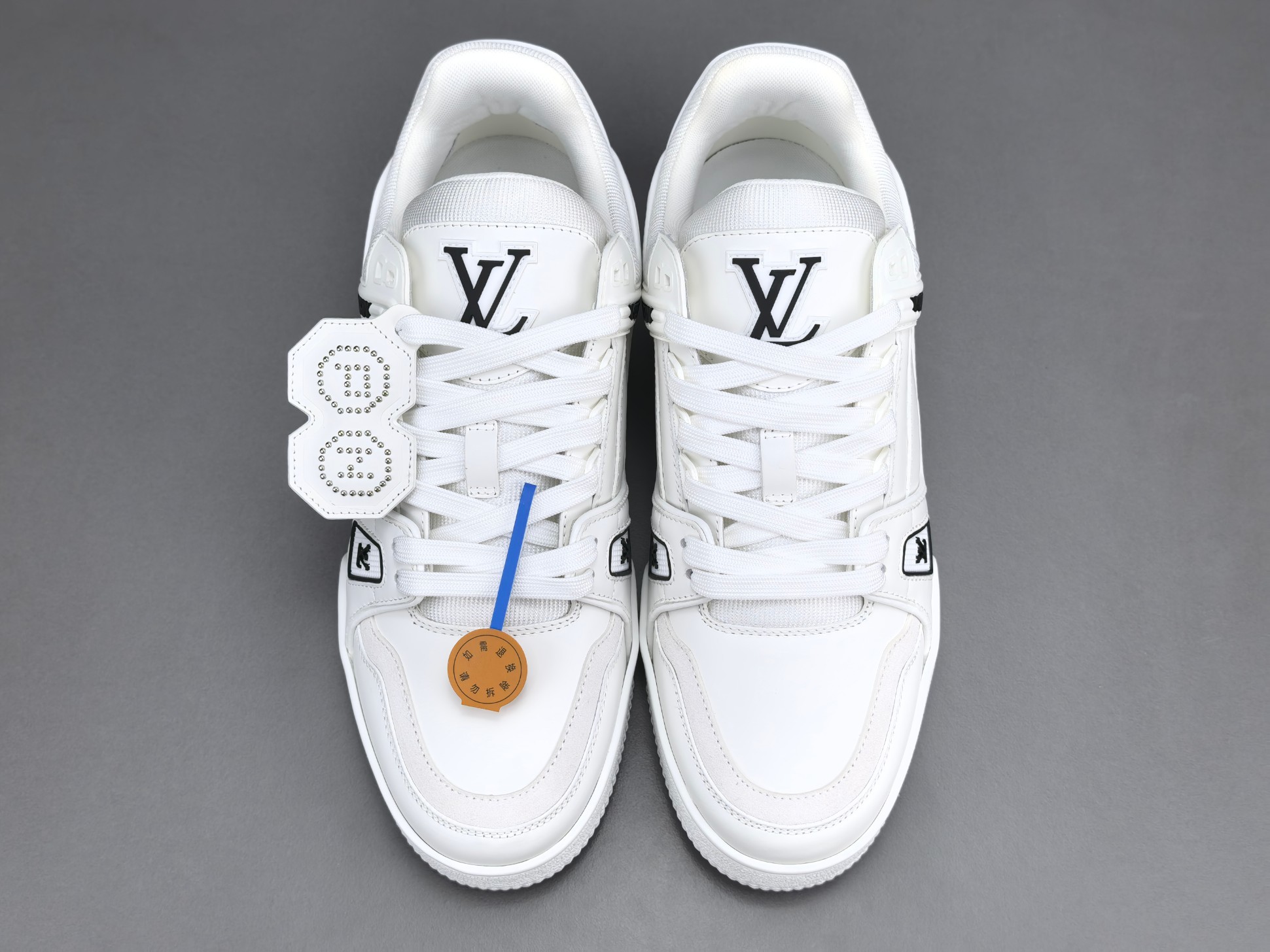 LOUIS VUITTON x Nigo Collaboration – FW25 Trainer A luxurious men’s low-top sneaker from the FW25 collection, blending Louis Vuitton’s refined craftsmanship with Nigo’s distinctive streetwear flair. - Image 14