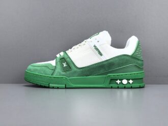 Louis Vuitton Trainer 2025 Edition Designed under the creative vision of Virgil Abloh, this LV Trainer draws inspiration from vintage basketball sneakers, blending heritage aesthetics with modern luxury.