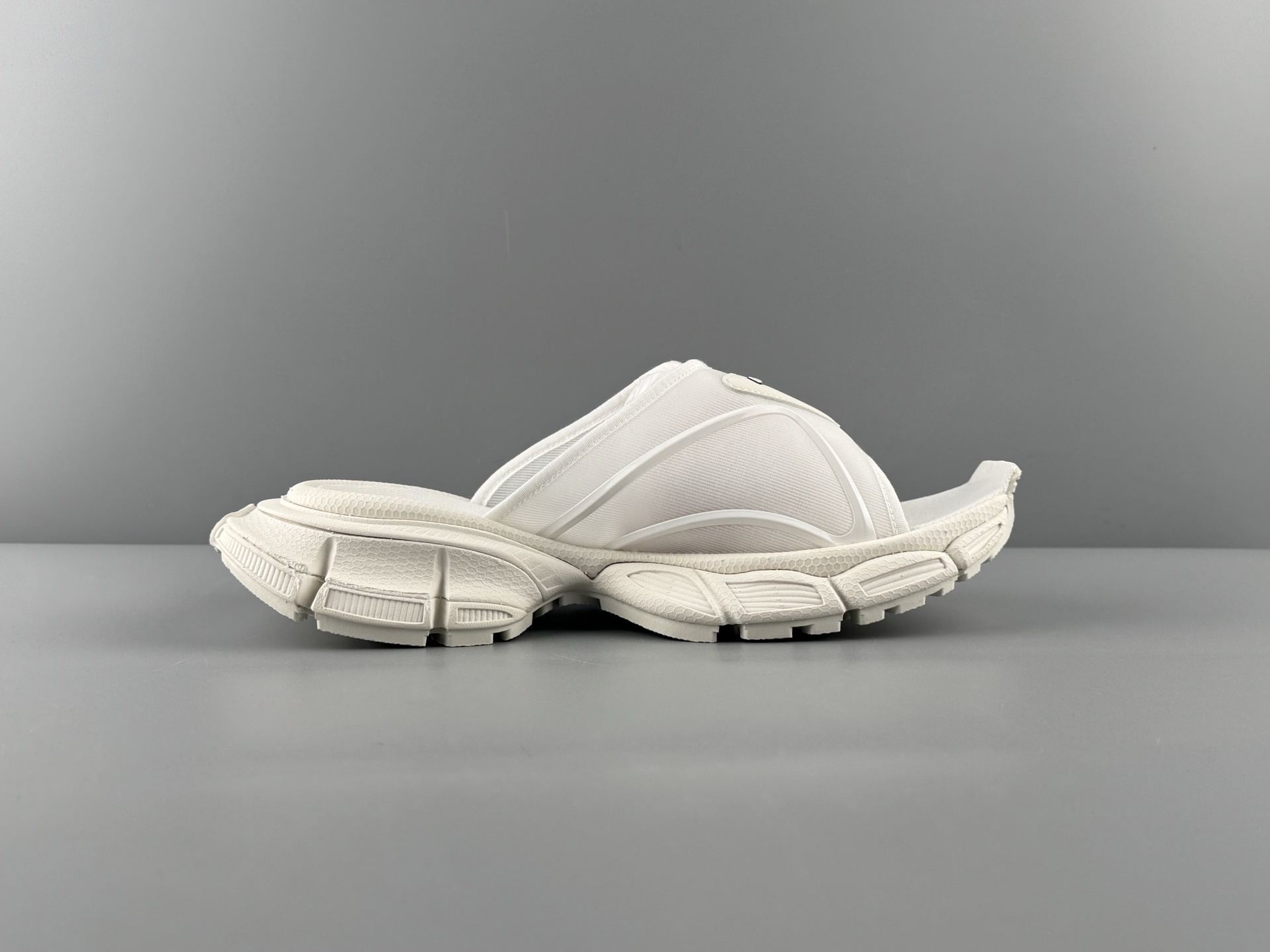 Balenciaga 3XL Paris Slides in White Crafted using original factory materials, these premium slides feature a privately molded outsole for superior comfort and durability