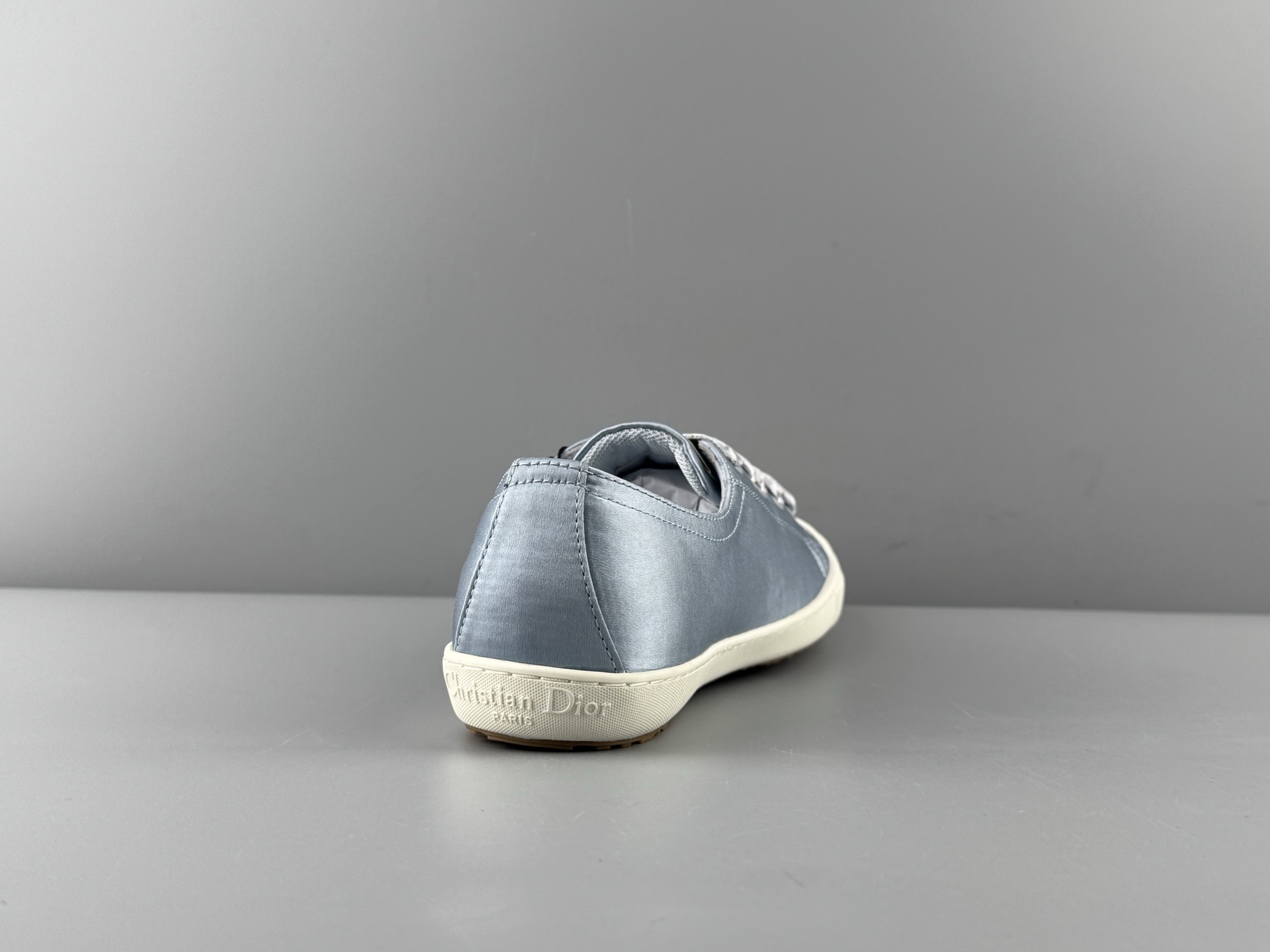 DIOR Dioriviera Lucky Satin Round-Toe Lace-Up Low-Top Sneakers for Women - Image 2