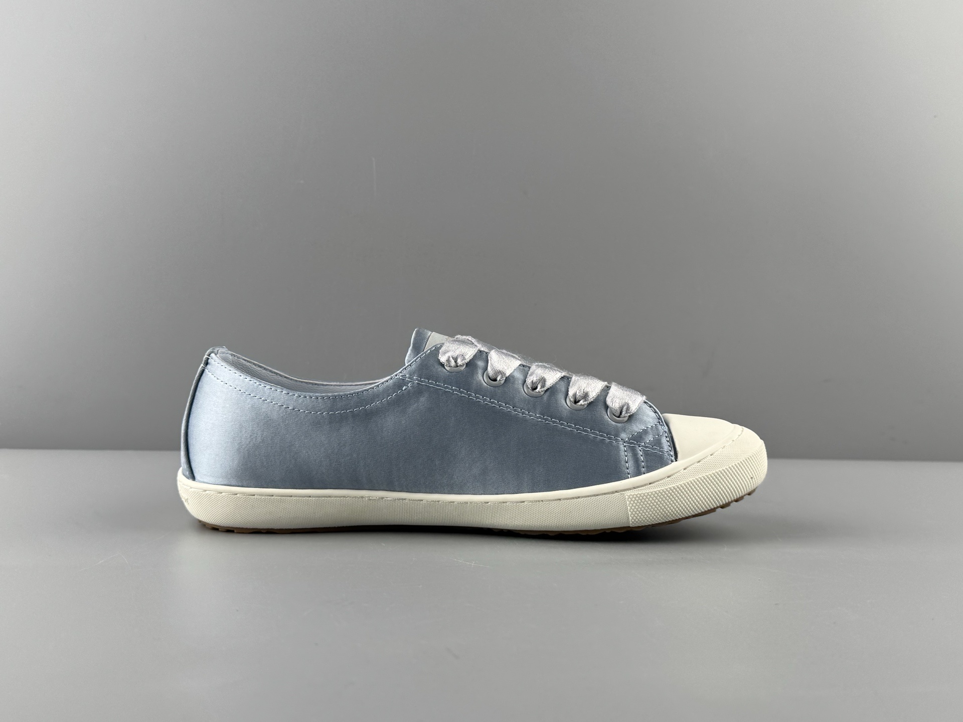 DIOR Dioriviera Lucky Satin Round-Toe Lace-Up Low-Top Sneakers for Women - Image 6