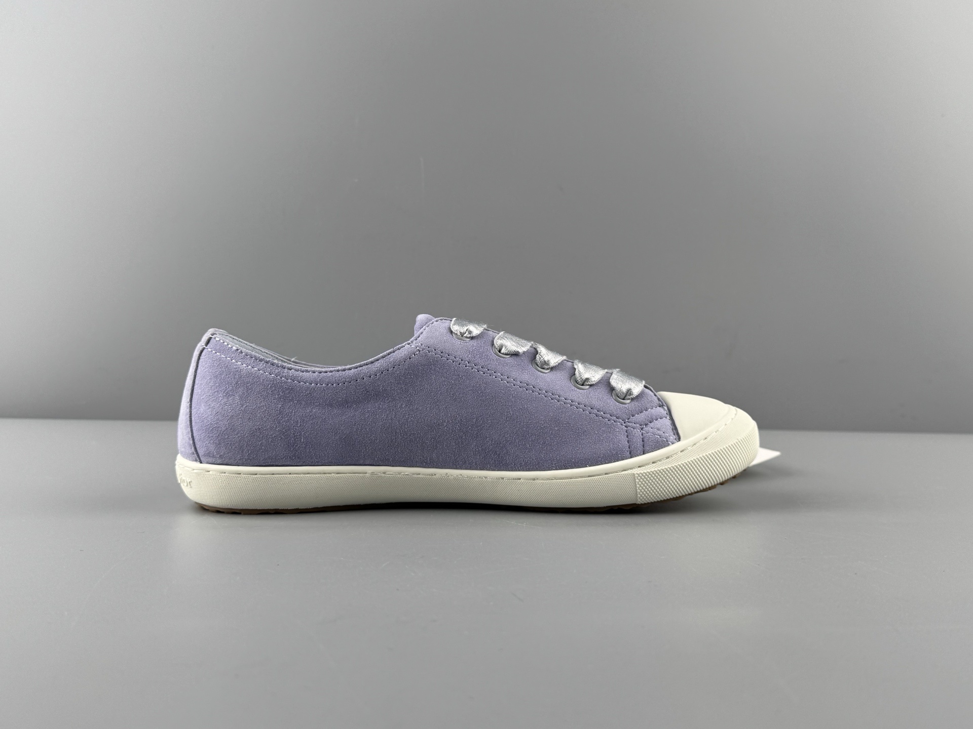 DIOR Dioriviera Lucky Satin Round-Toe Lace-Up Low-Top Sneakers for Women - Image 3