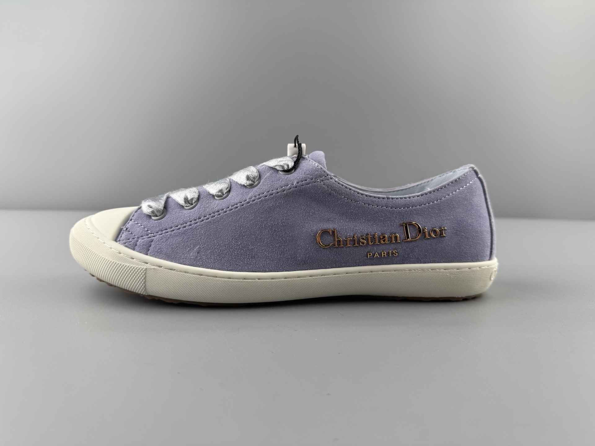 DIOR Dioriviera Lucky Satin Round-Toe Lace-Up Low-Top Sneakers for Women
