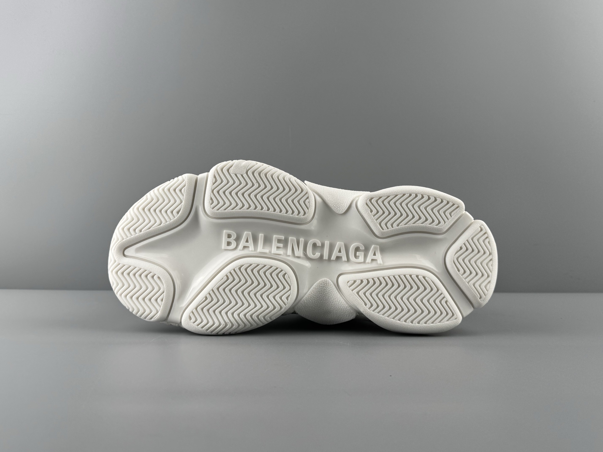 Balenciaga Triple S Round-Toe Lace-Up Sneakers with Satin Bow Detail. Women’s Low-Top “Dad Shoe” in White - Image 11