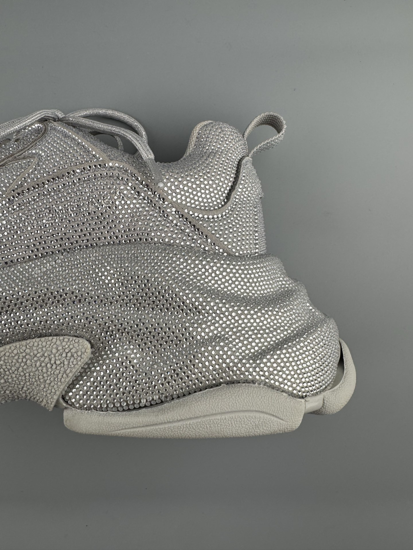 Balenciaga Triple S Round-Toe Lace-Up Sneakers with Satin Bow Detail. Women’s Low-Top “Dad Shoe” in White - Image 4