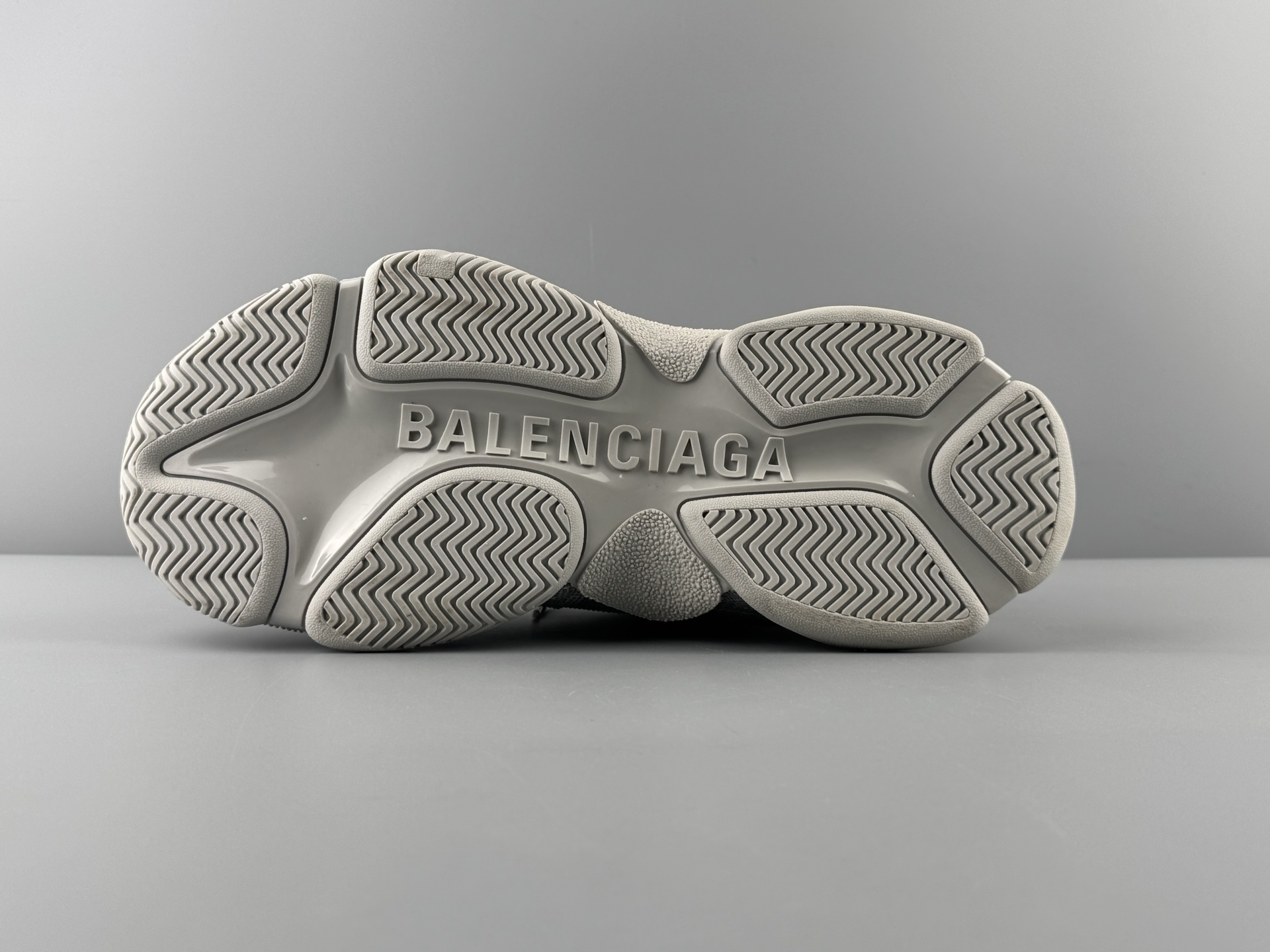 Balenciaga Triple S Round-Toe Lace-Up Sneakers with Satin Bow Detail. Women’s Low-Top “Dad Shoe” in White - Image 13