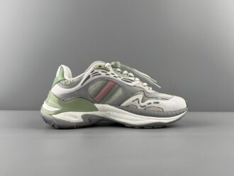 GUCCI Leather Round-Toe Drawstring Low-Top Casual Sneakers (Unisex) Developed using original factory specifications, with all materials sourced from the same suppliers as the authentic manufacturing line for guaranteed premium quality.