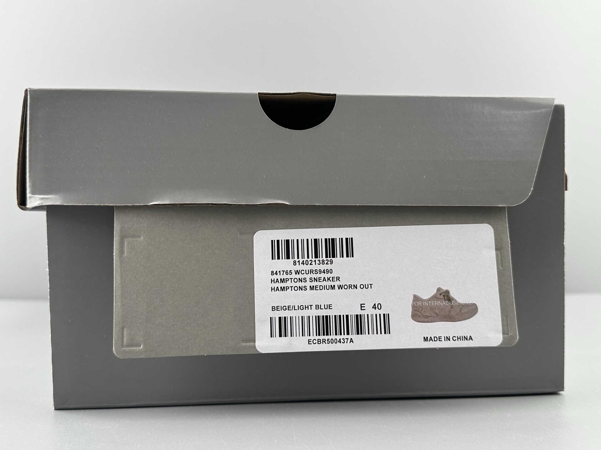 Balenciaga HAMPTONS WORN-OUT – Round-toe lace-up low-top casual sneakers, couple’s style. Features independent custom mold sole with original factory distressing technique. - Image 3