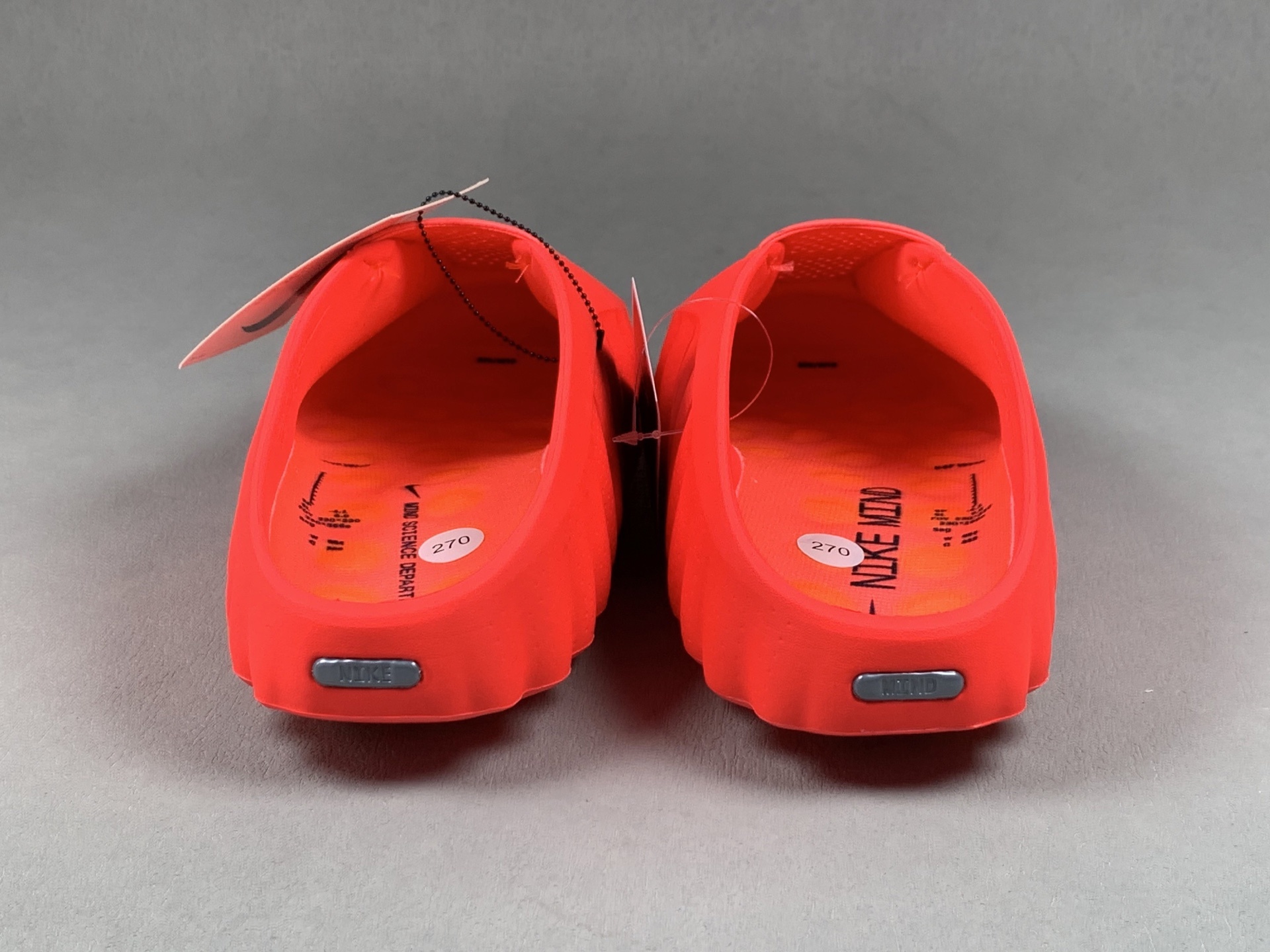Nike Mind 001 Sail Red toe-post slide sandals with black-tech footbed, foot-massage sole, comfortable fit training shoes. Top-tier version with correct details 1:1 standard configuration combination sole MD soft midsole + gradient matte outsole - Image 2