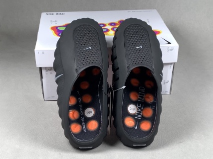 Nike Mind 001 Sail Black toe-post slide sandals with black-tech footbed, foot-massage sole, comfortable and well-fitting training shoes. Top-tier version with correct details 1:1 standard combination sole MD soft midsole + gradient matte outsole Ultra-high cleanliness and finishing - Image 6