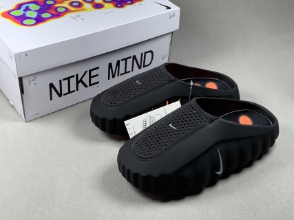 Nike Mind 001 Sail Black toe-post slide sandals with black-tech footbed, foot-massage sole, comfortable and well-fitting training shoes. Top-tier version with correct details 1:1 standard combination sole MD soft midsole + gradient matte outsole Ultra-high cleanliness and finishing - Image 7