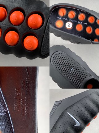 Nike Mind 001 Sail Black toe-post slide sandals with black-tech footbed, foot-massage sole, comfortable and well-fitting training shoes. Top-tier version with correct details 1:1 standard combination sole MD soft midsole + gradient matte outsole Ultra-high cleanliness and finishing - Image 8