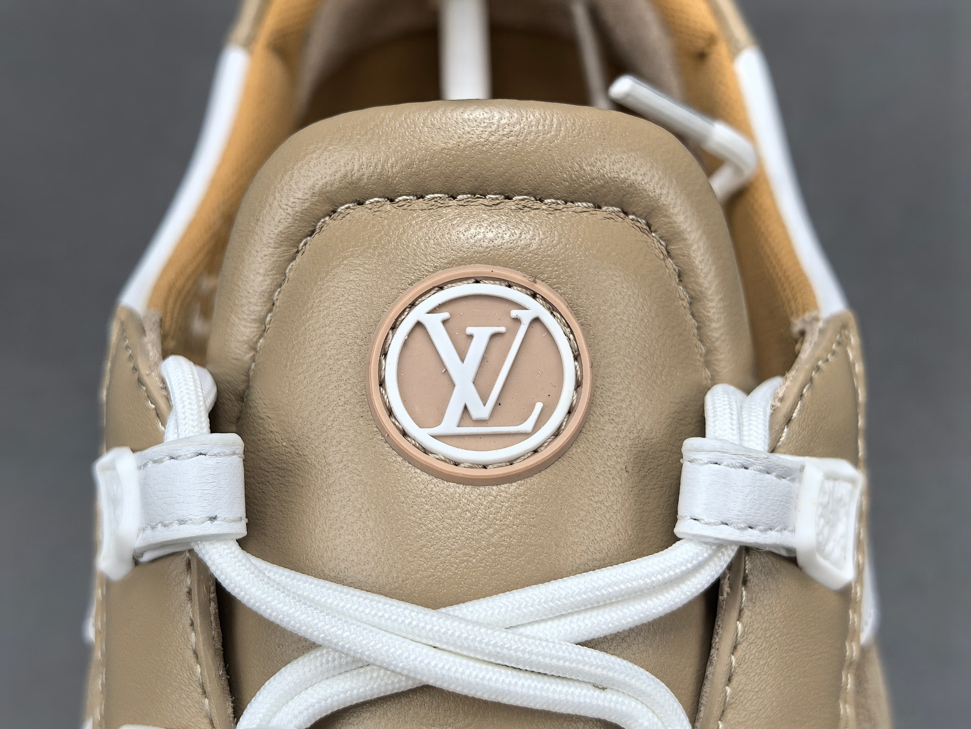Louis Vuitton Sneakerina German trainer–style women’s shoes made from cowhide leather, featuring a round toe, lace-up closure, ballet-inspired design, thin sole, and low-top silhouette. Designed for everyday lifestyle and casual wear. - Image 2